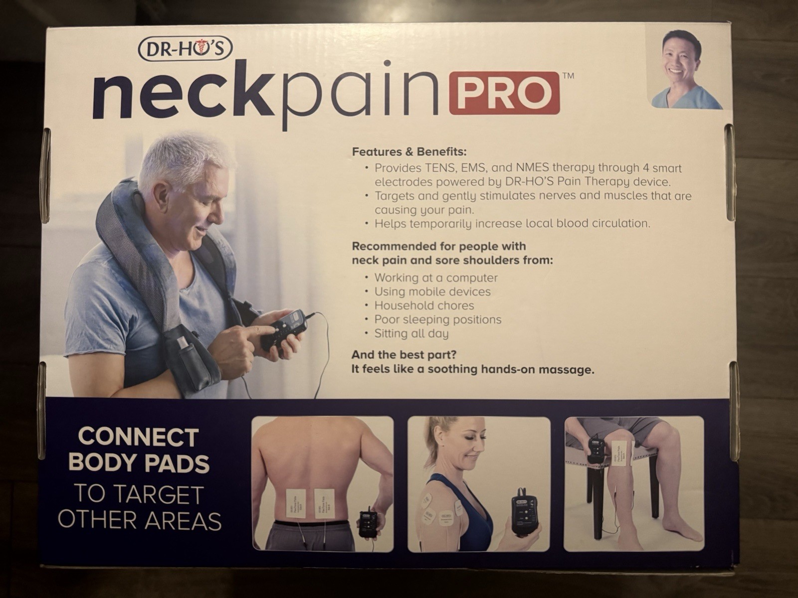 New In Box! Dr. Ho’s Neck Pain Pro TENS, EMS and NEMS Therapy/ Neck Pain Relief