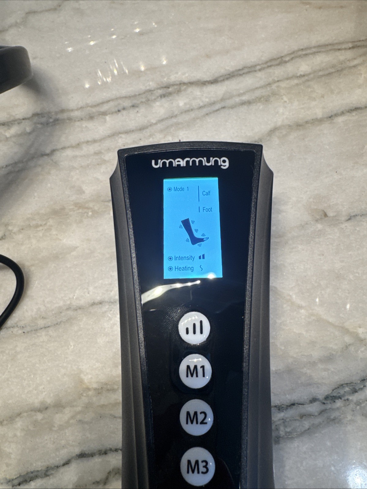 Umarmung UM-03 Gray Black Air Compression Leg Massager For Pain Relief