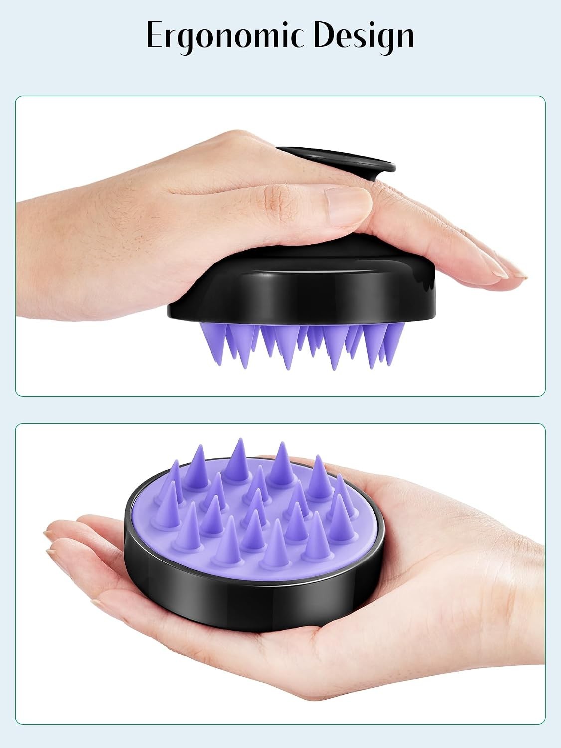 Soft Silicone Scalp Massager Set: Exfoliate & Revitalize Hair for All Types