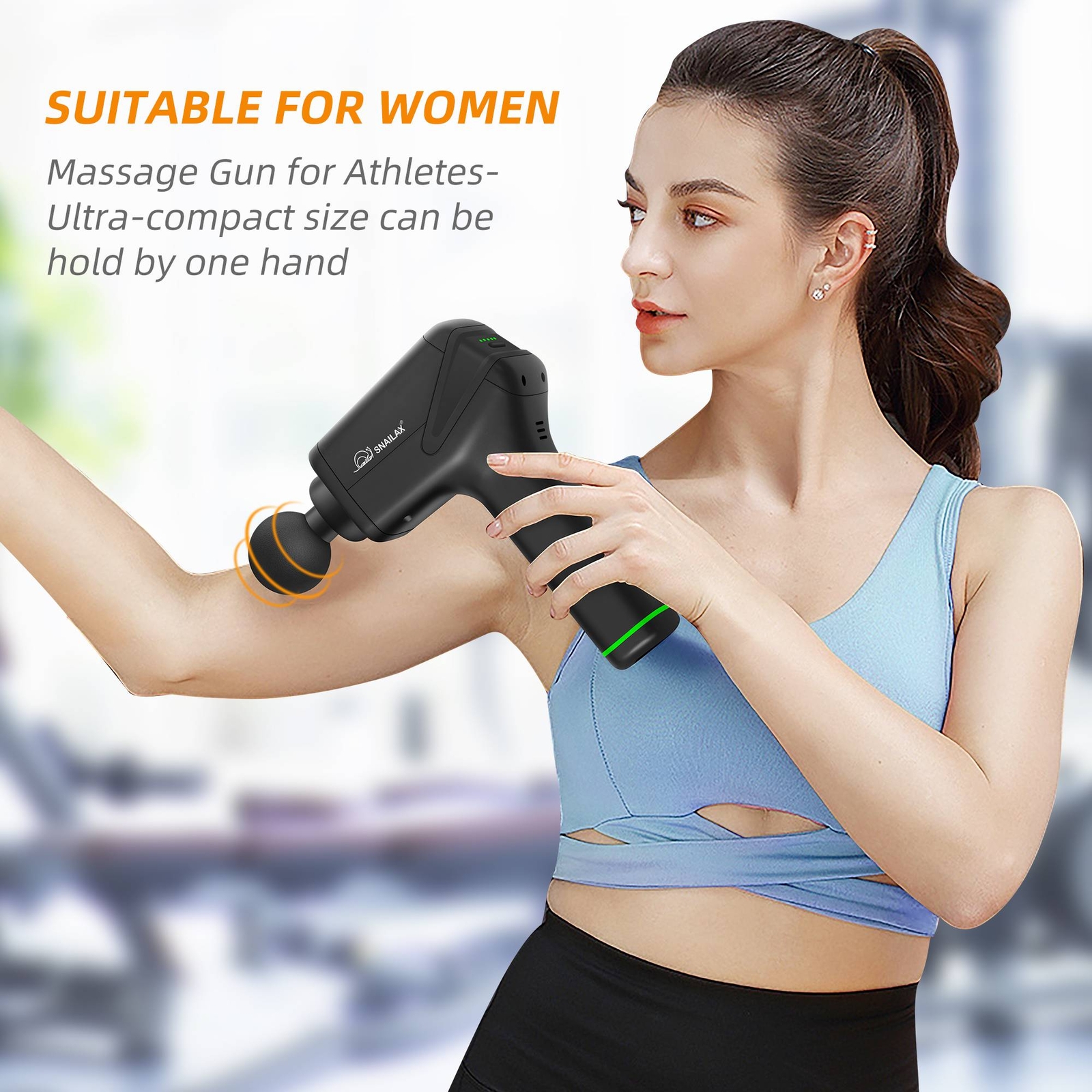 Snailax Massage Gun, Muscle Deep Tissue, Vibrating Percussion Relax Body Muscle