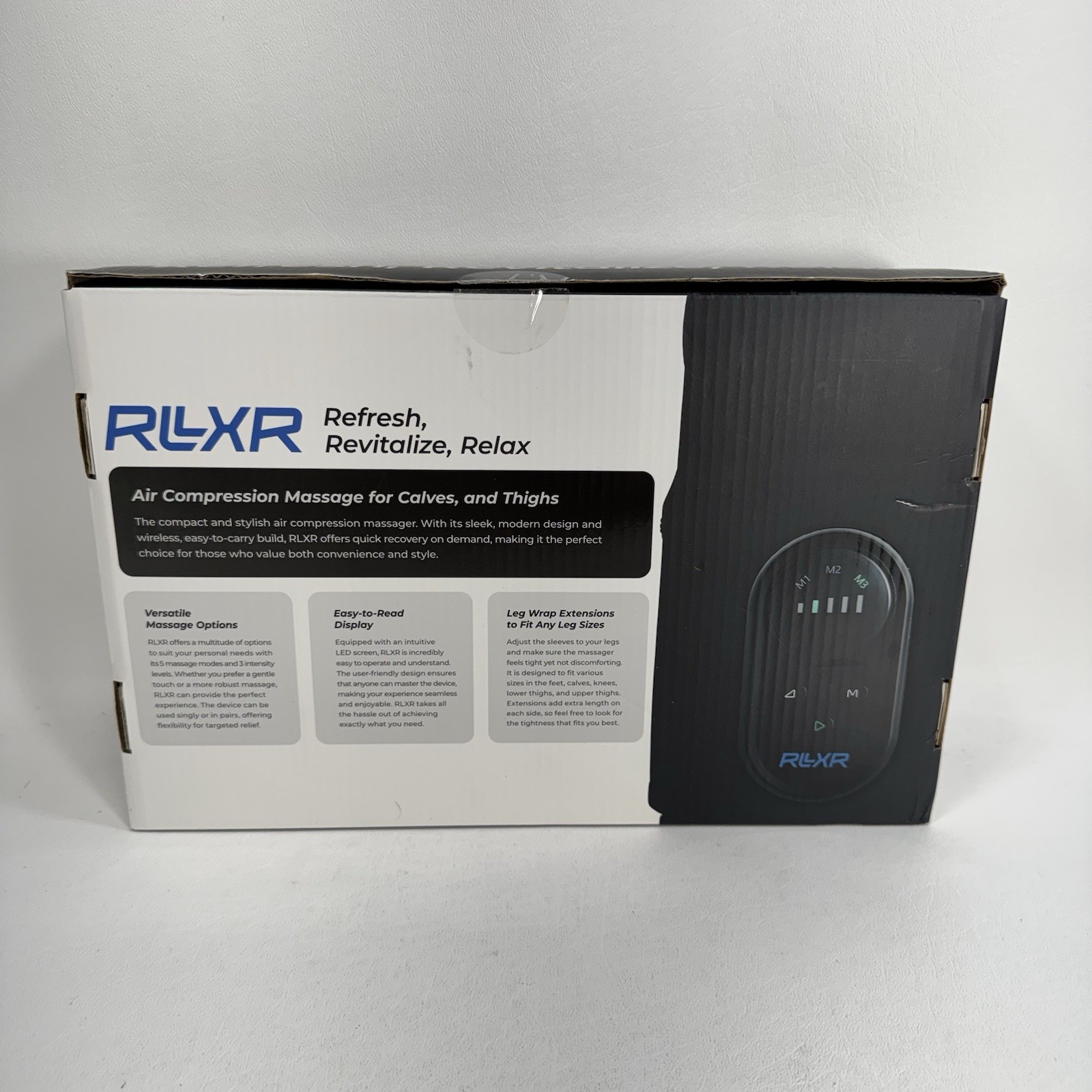 RLXR Reathlete Air Pressure Leg Massager Compression Recovery Device 5 Modes