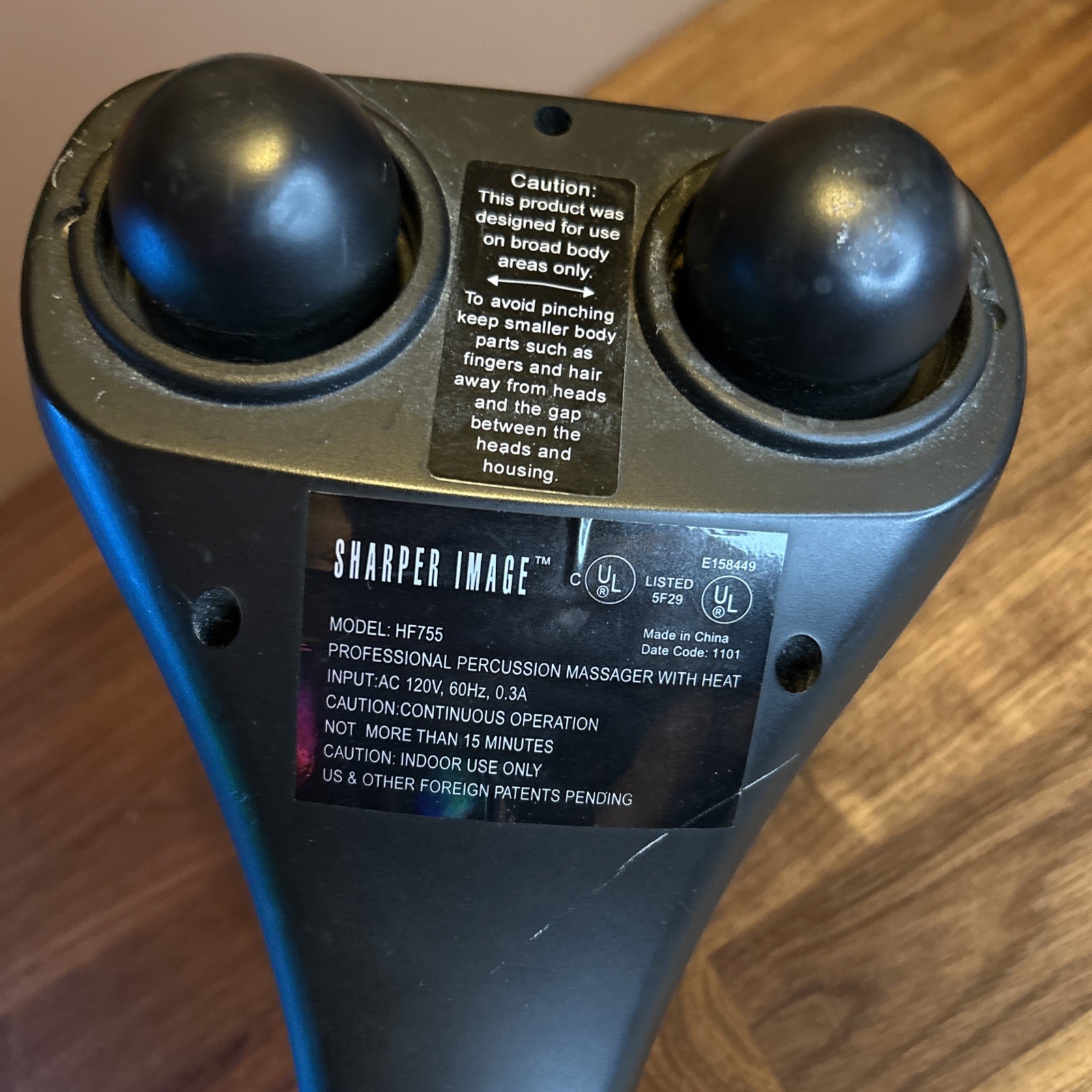 Sharper Image HF-755 Percussion Massager Heat Massage Wand