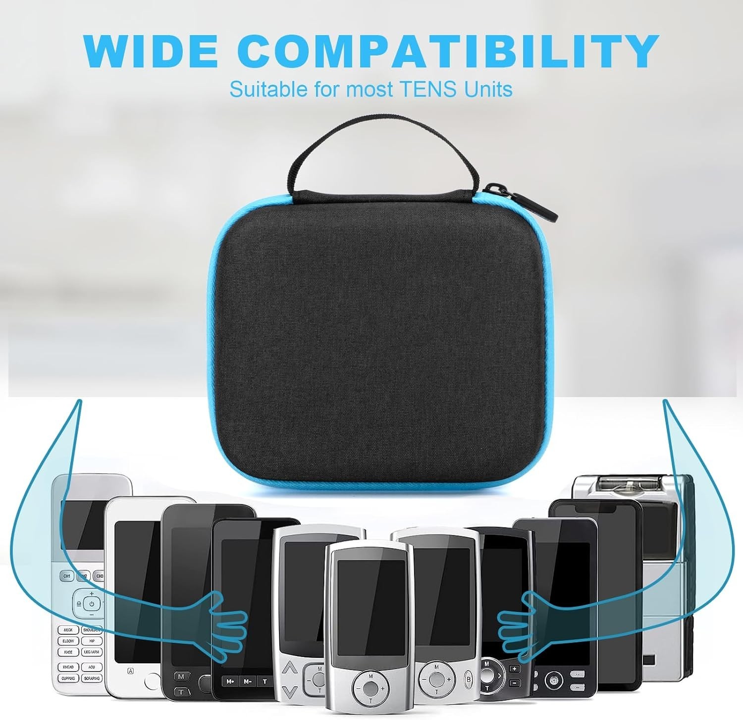 Tens Unit Electrode Pads with Carry Case, 32 PCS 2″ and 2″x4″ Tens Unit Repla…