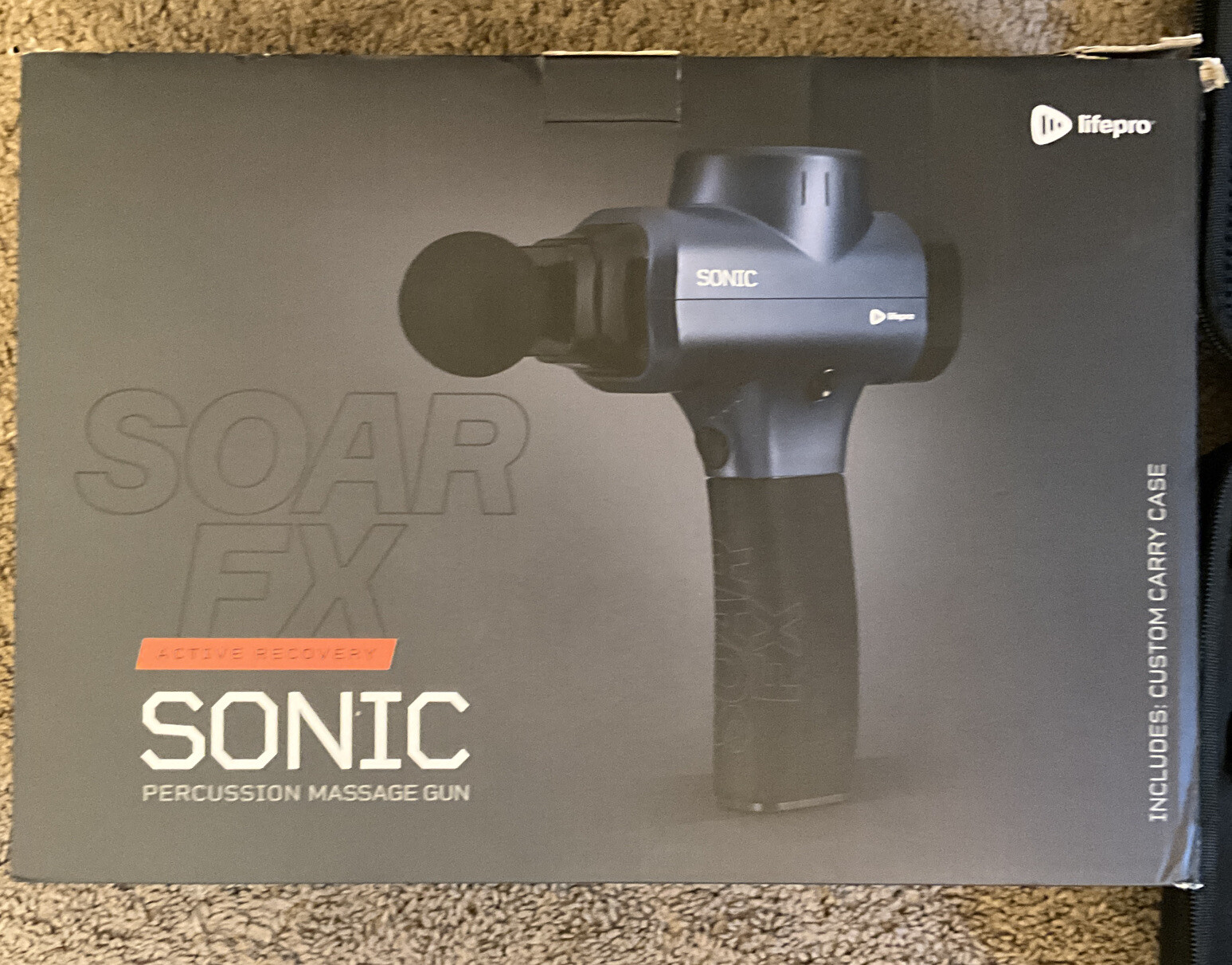 Sonic Soar FX Lifepro Percussion Massage Gun LP-SNC-BLU TESTED – PERFECT