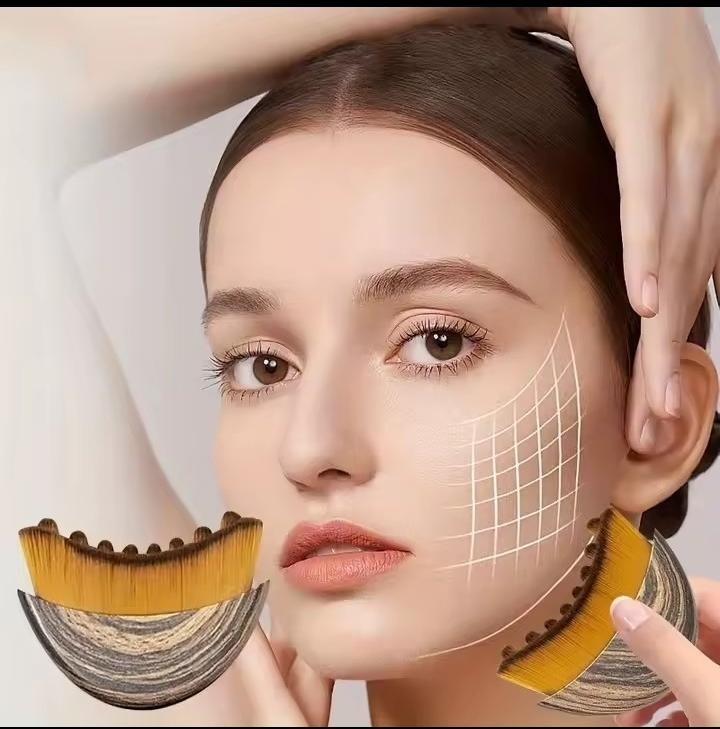 Facial Massage Brush Lymphatic Drainage Tool Face Sculpting Slimming Massager Co