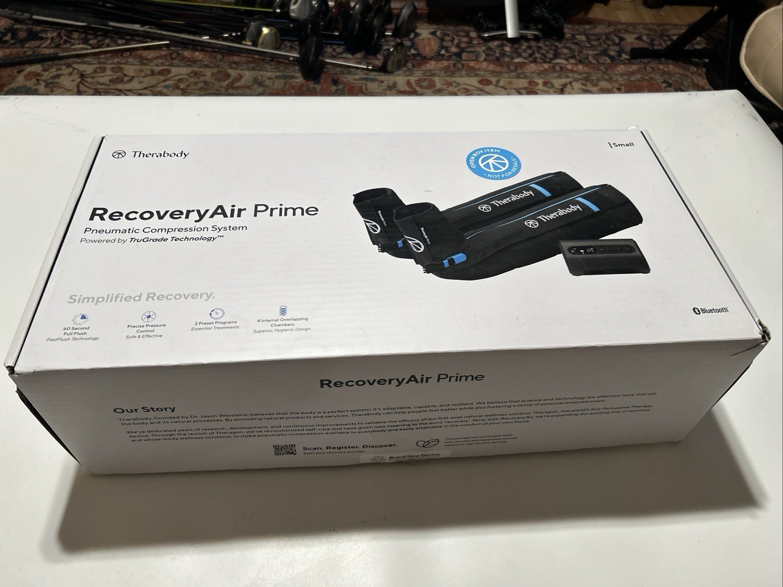 Therabody RecoveryAir Prime Compression Recovery System Small Tested Used