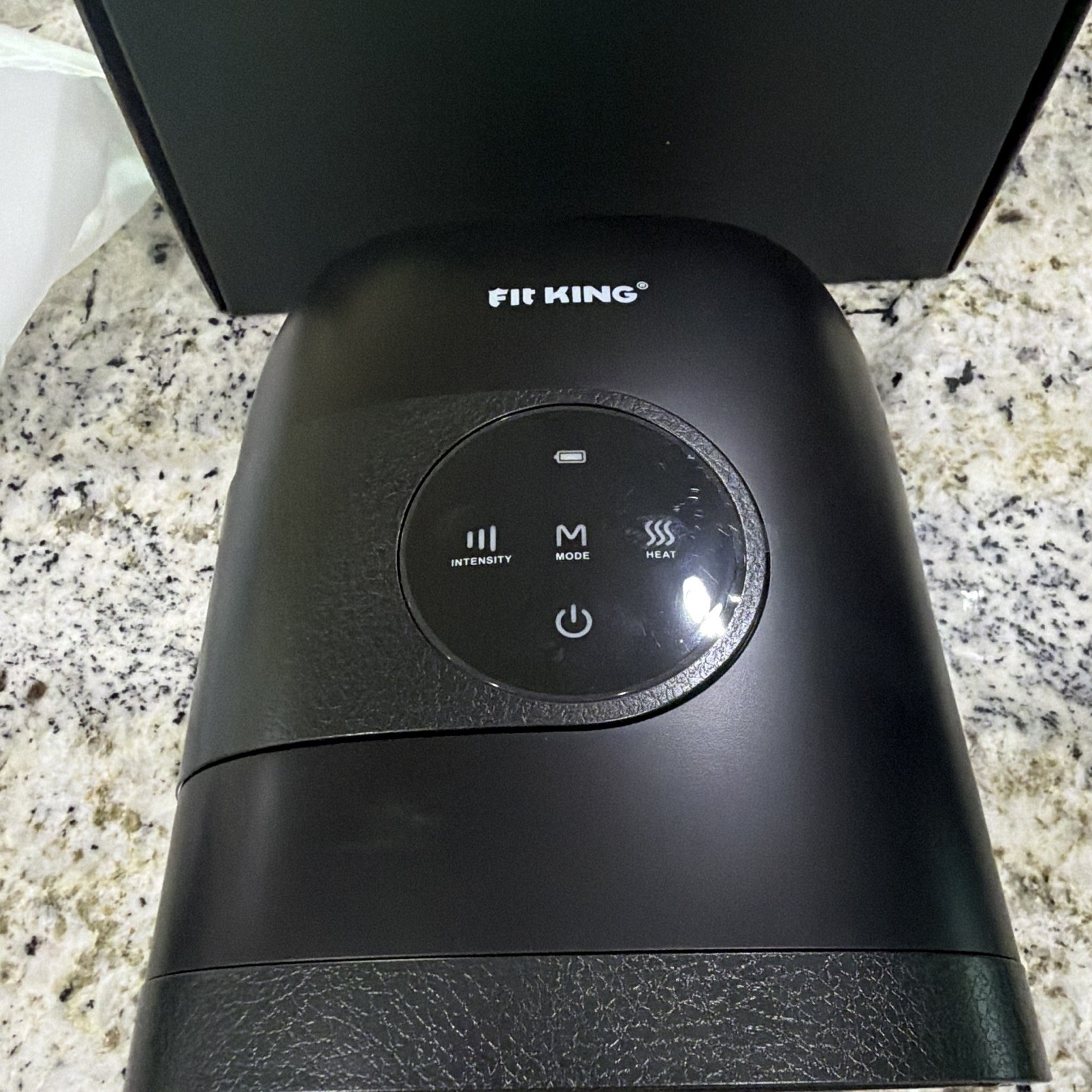 Fit King Heated Hand Massager FT-085H w/ Charger & User Manual, Black