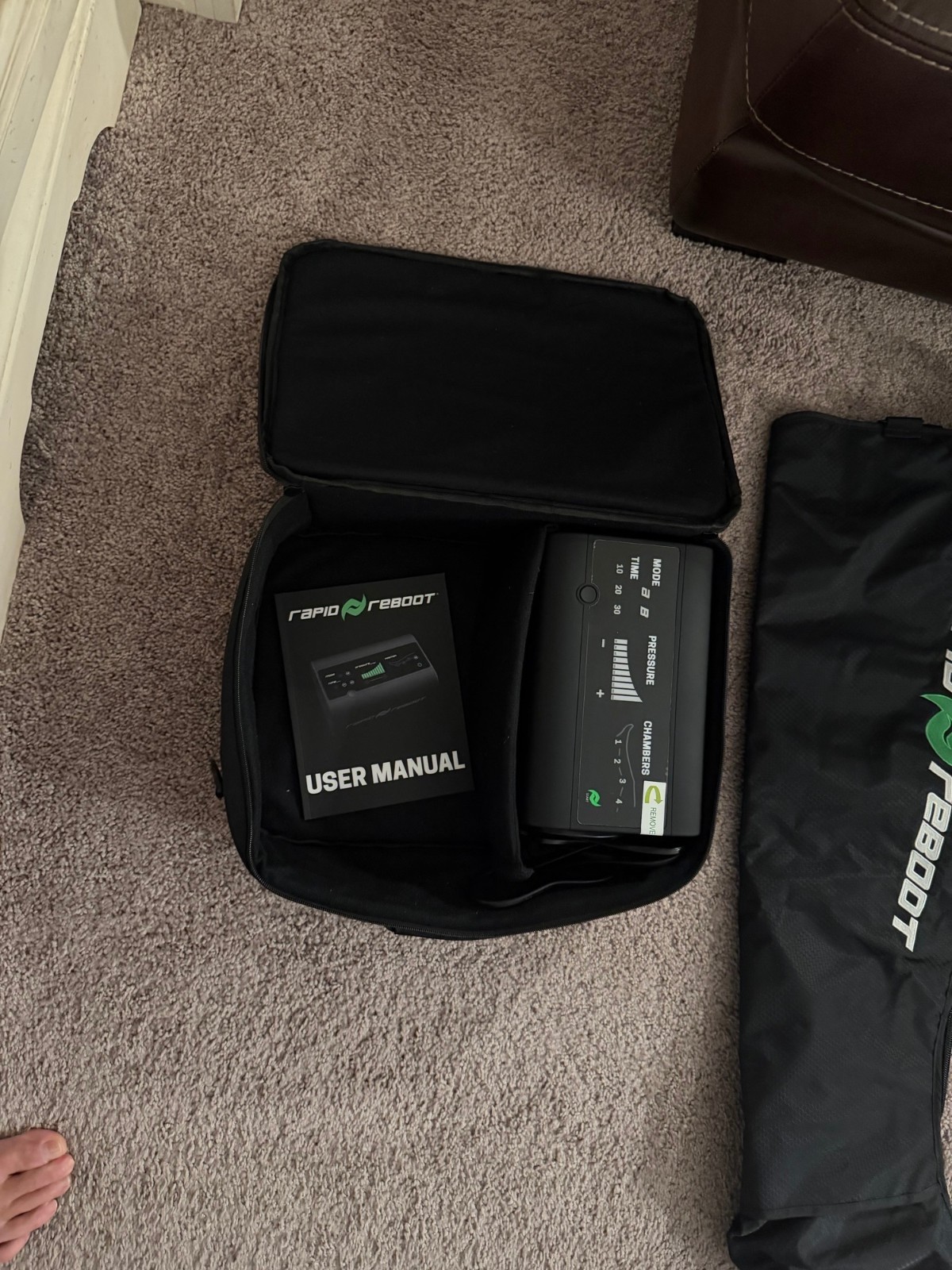 Rapid Reboots Recovery System Compression Boots XL with Control Unit, Case