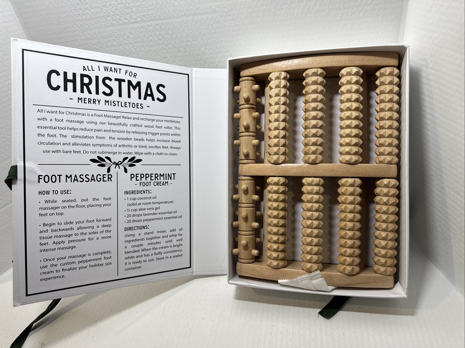 Foot Massager Book Box Size 11in W x 7.5in H x 2in