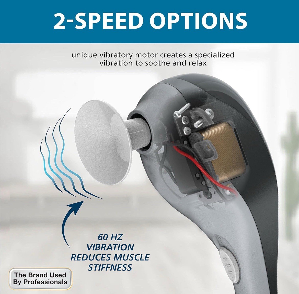 WAHL All Body Power Therapeutic 2-Speed Massager w/ 4 Attachment Heads 4120-600