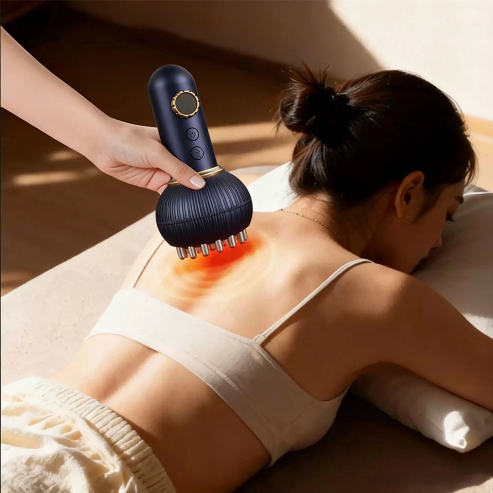 Electric Lymphatic Drainage Machine Meridian Body Massage Brush Microcurrent US