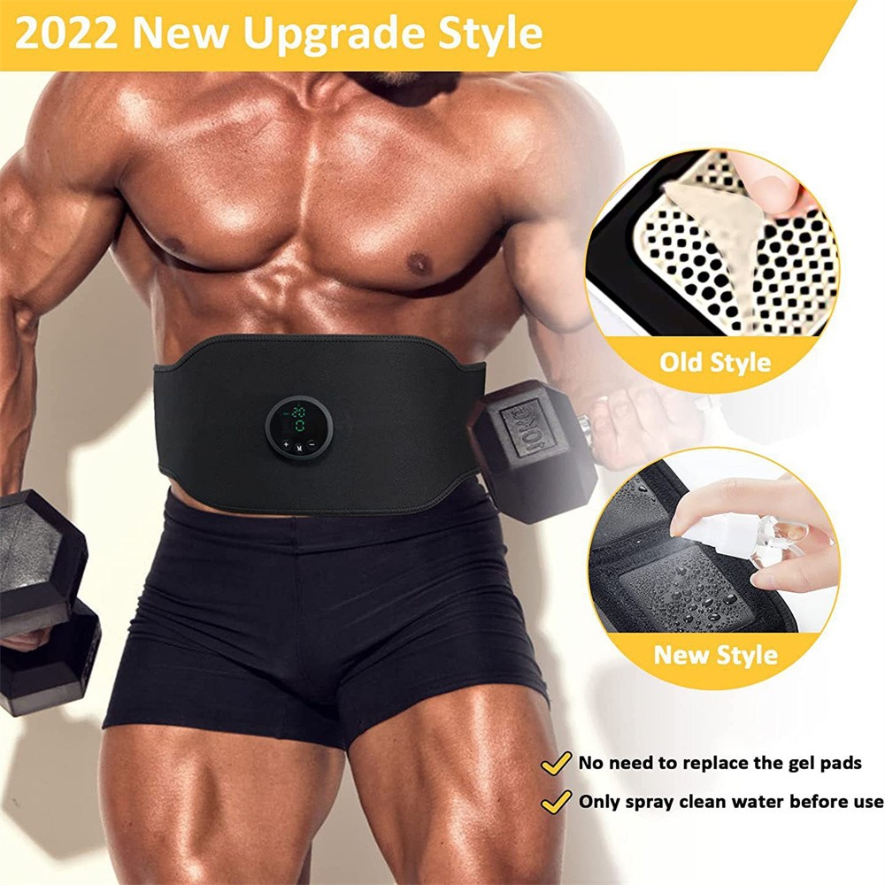 Next Gen Ultra EMS Muscle Stimulator Rechargeable Fitness AB Belt Toning Set
