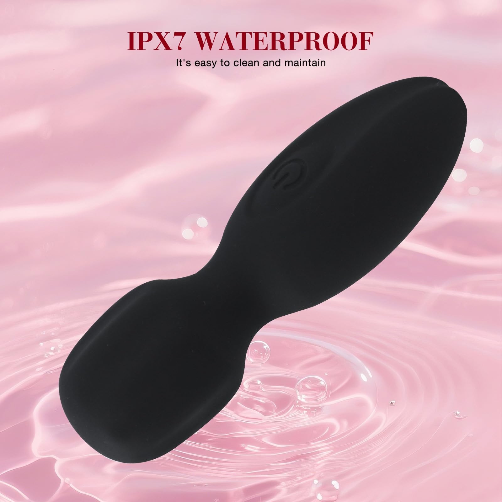 Mini Wand Massager – Powerful Personal Vibrator, Waterproof Liquid Silicone, …