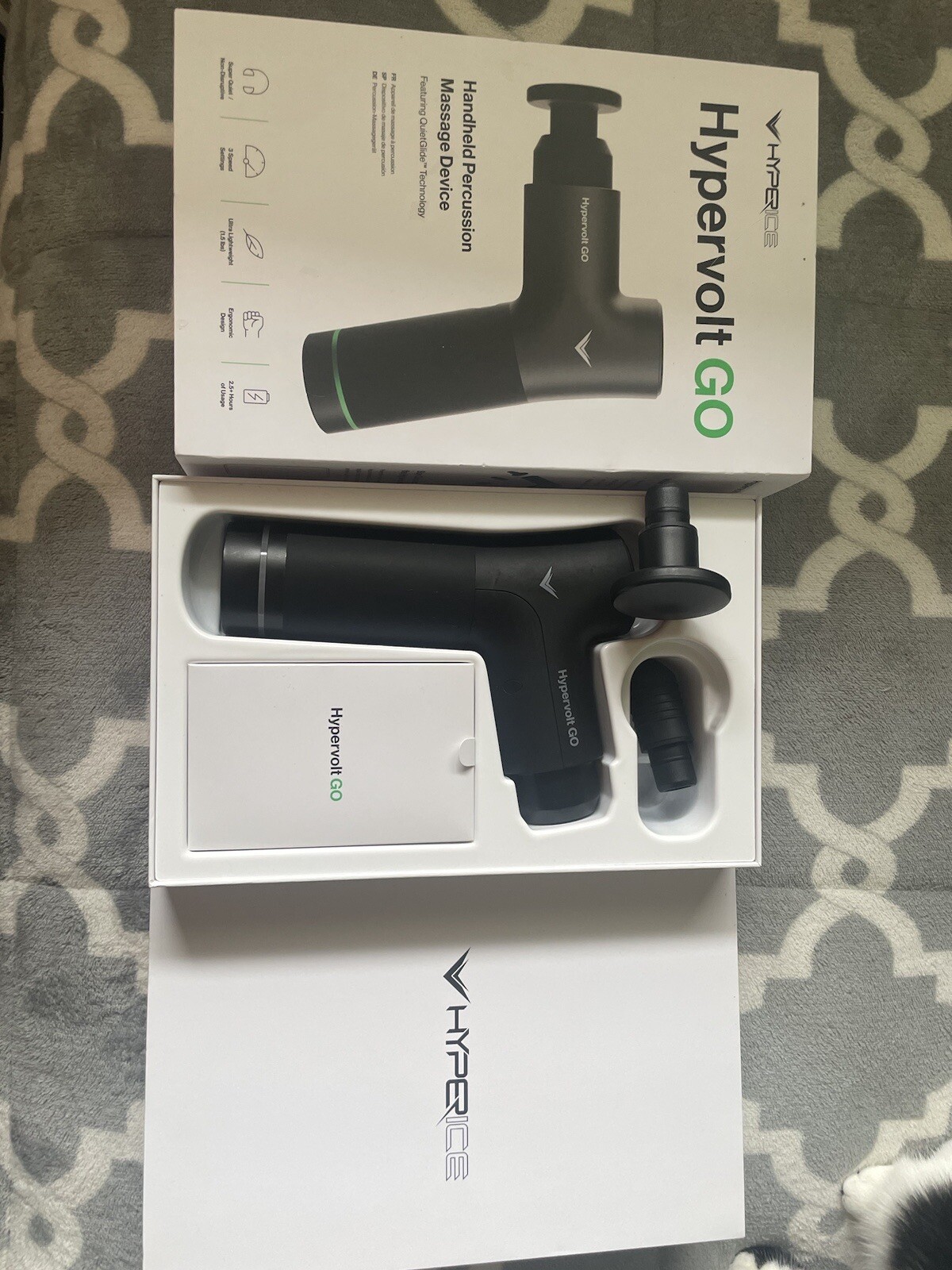 Hyperice Hypervolt GO Massage Gun-Black