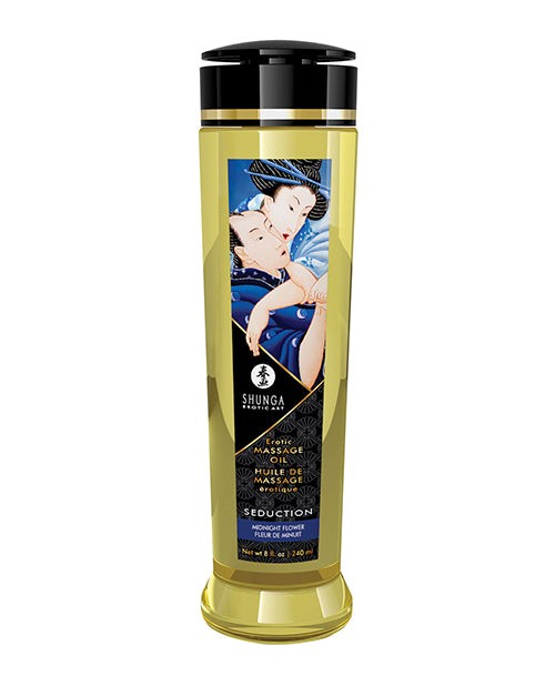 Shunga Massage Oil – 8 oz Midnight Flower