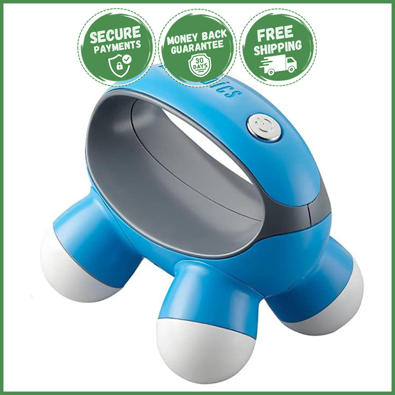 HOMEDICS QUATRO MINI HAND-HELD MASSAGER Compact Hand Grip Vibration Massage NEW