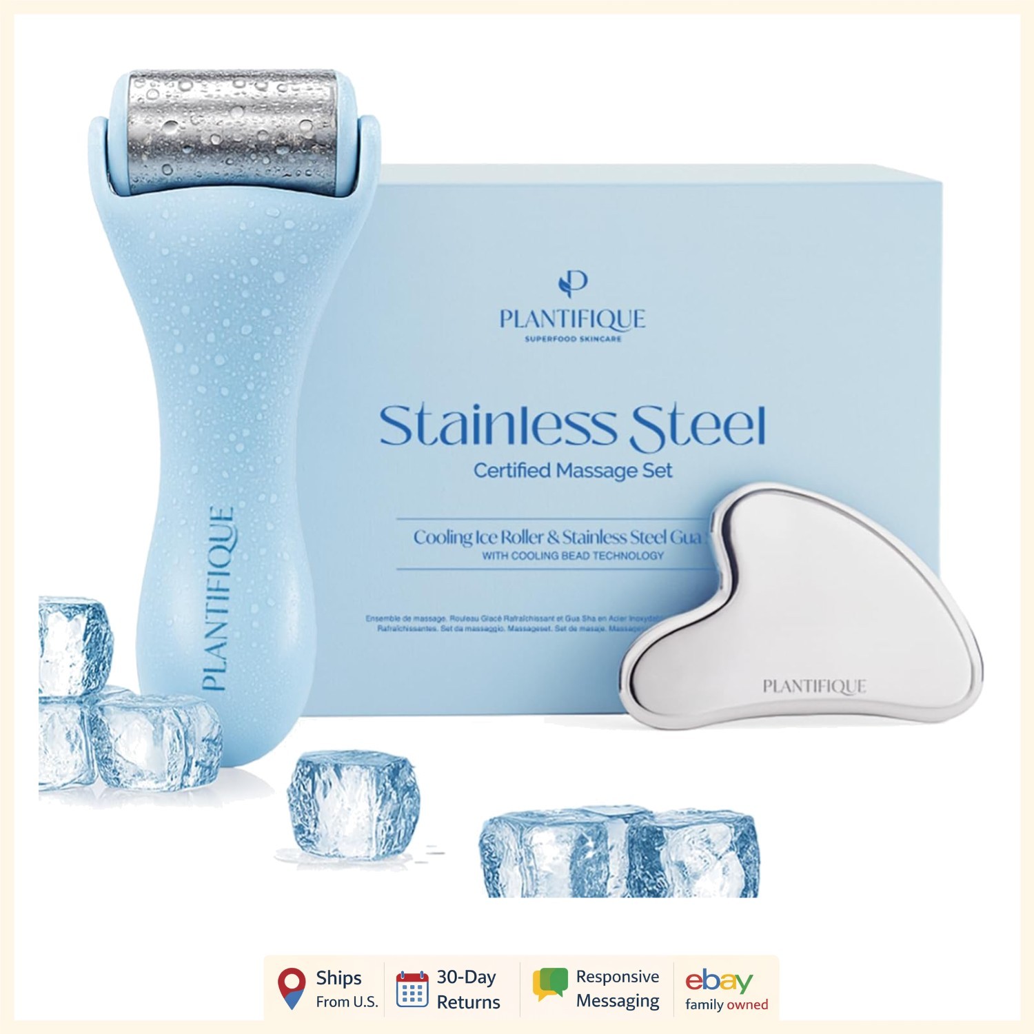 Complete Skin Care Massage Tools Set for Improved Circulation and Cooling Relief