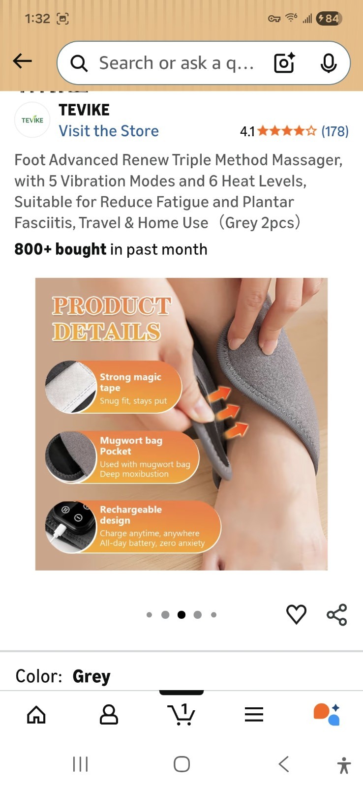 Foot Advanced Renew Triple Method Massager