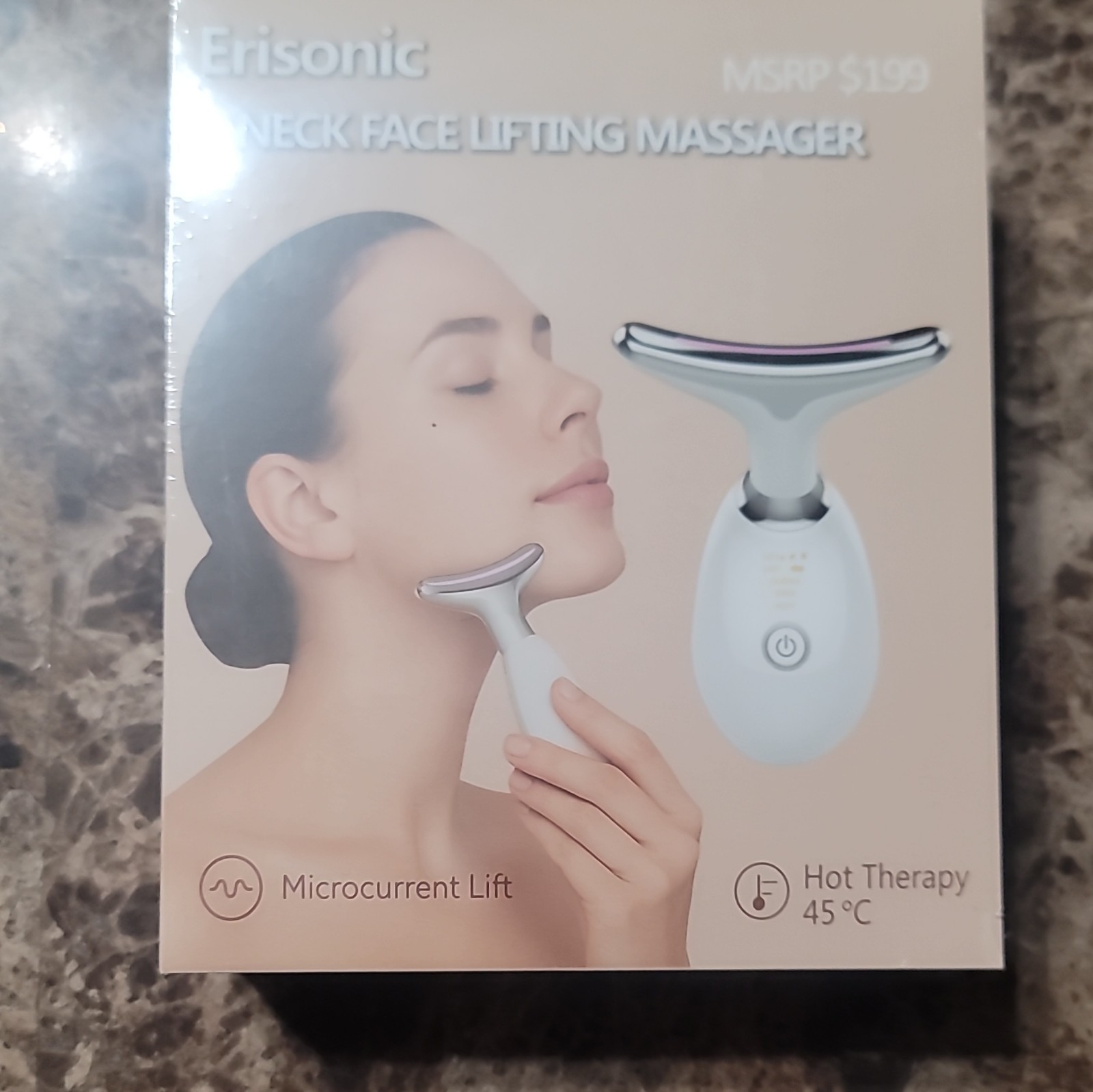 Erisonic PL-1088Pro Neck & Face Massager Microcurrent Heated 45°C Rechargeable