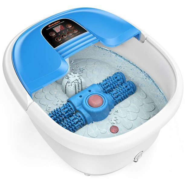 Arealer Foot Spa Bath Massager with Automatic Foot Massage Rollers & Temperature