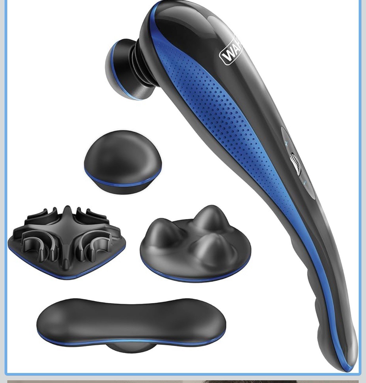 Wahl Lithium Ion Deep Tissue Long Handled Cordless Percussion Blue