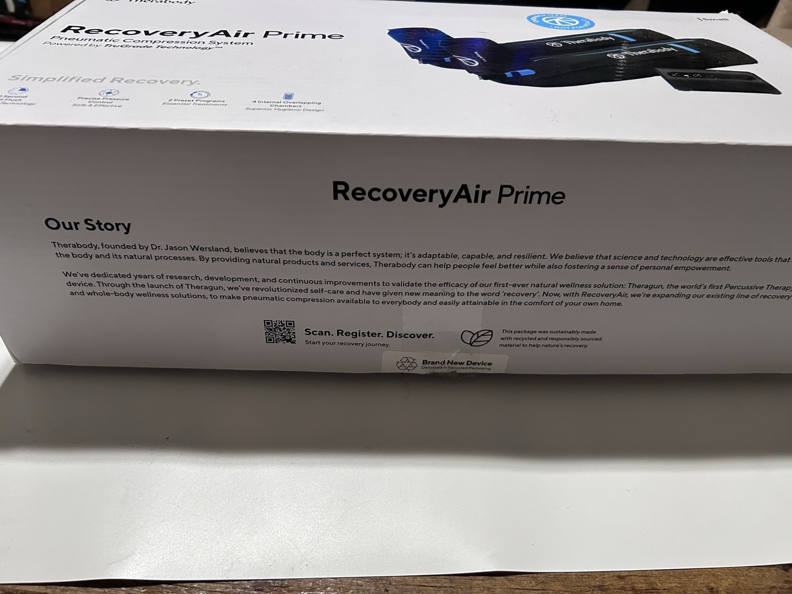 Therabody RecoveryAir Prime Compression Recovery System Small Tested Used