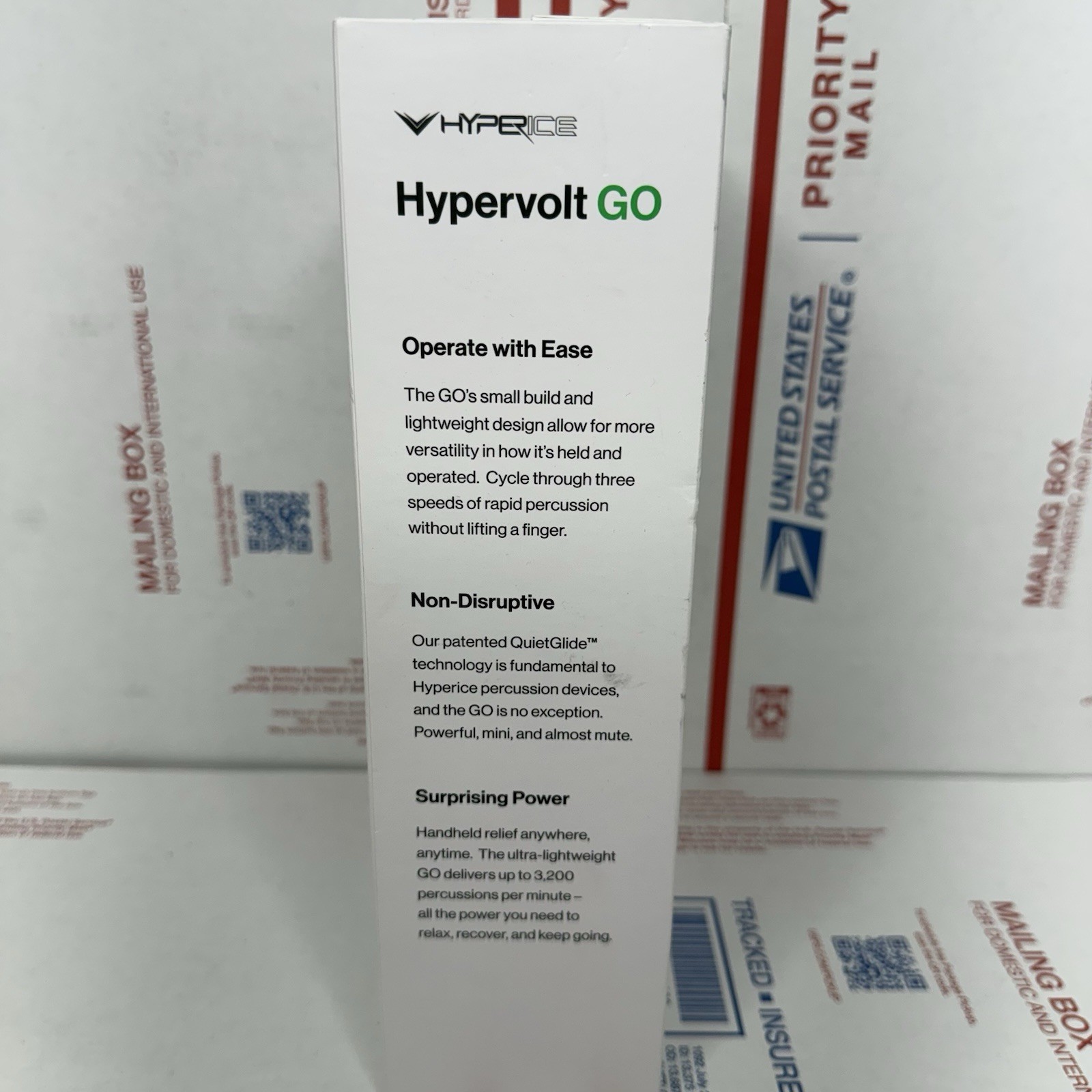 Hyperice Hypervolt GO 2 Percussion Massage Device Body Massager Black NO CHARGER