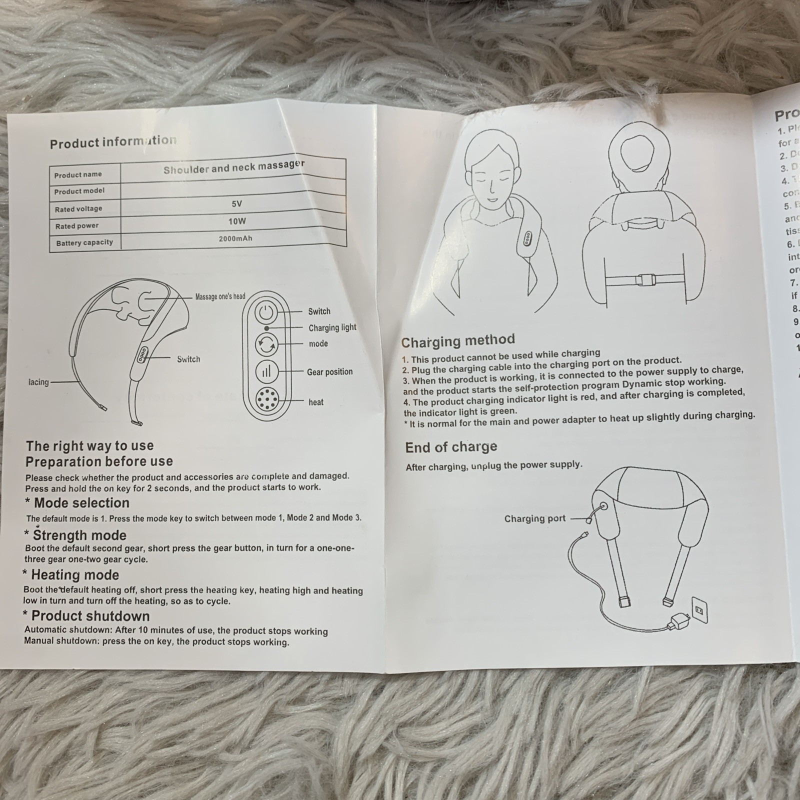 Massager Shoulder Neck Waist Back Legs, Open Box
