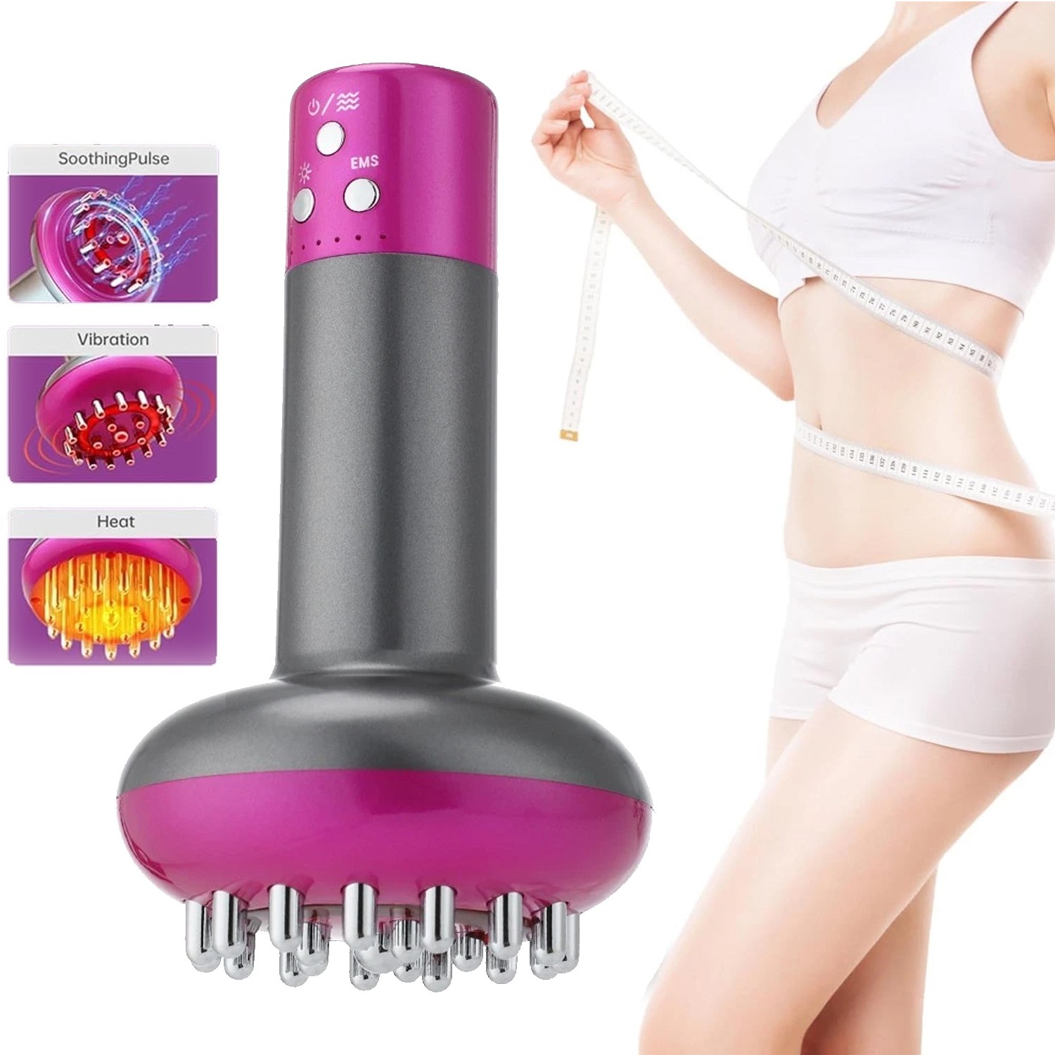 Body Sculpting Lymphatic Drainage Machine Meridian Massage Brush Anti Cellulite