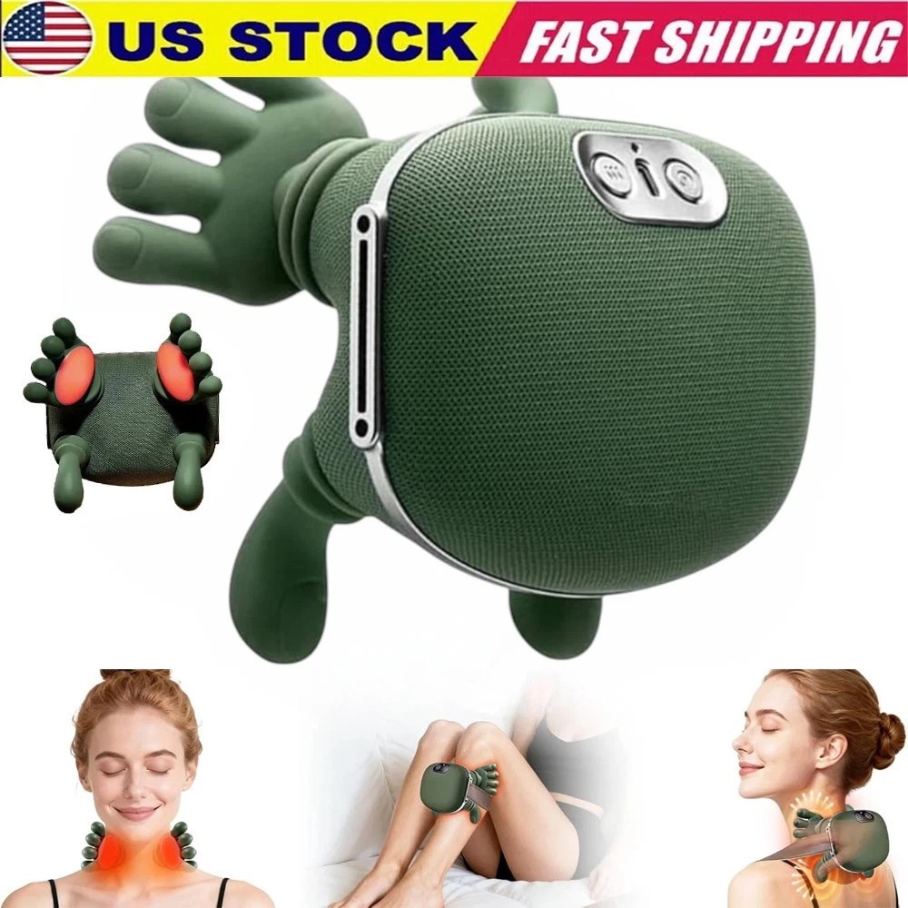 Electric Neck & Shoulder Massager with Heat Shiatsu 4D Kneading Pain Relief TOP