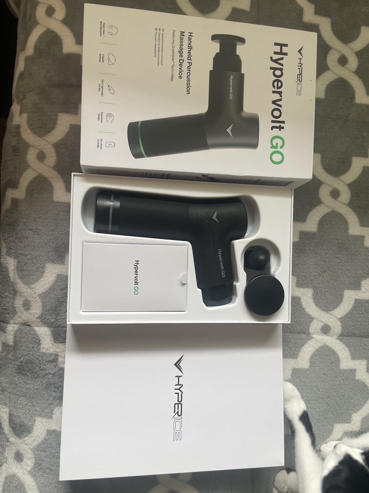 Hyperice Hypervolt GO Massage Gun-Black