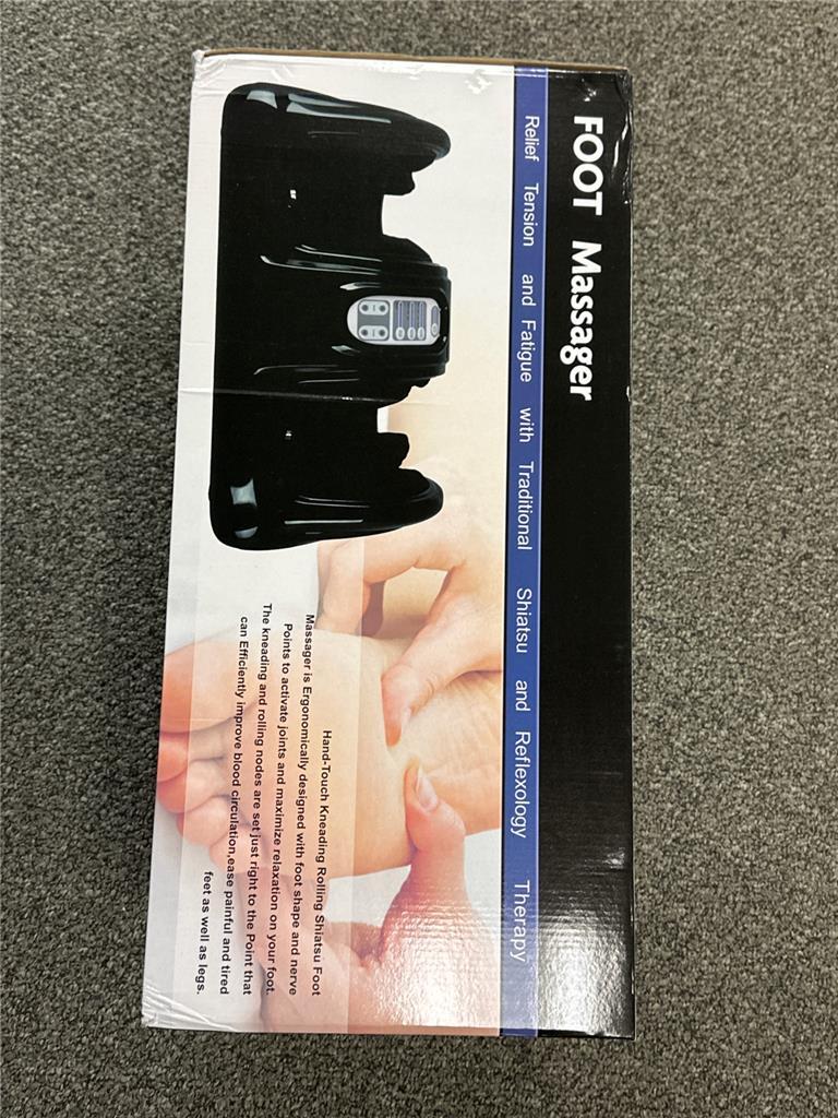 ^ Unbranded Foot Massager Hand-Touch Kneading Shiatsu Foot Color Black NEW