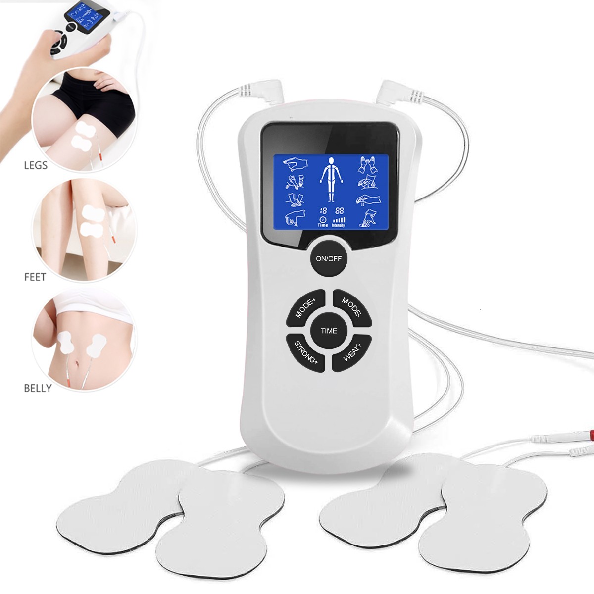 TENS Muscle Stimulator EMS Dual Channel KNEADING&SHIATSU Therapy Pain Relief