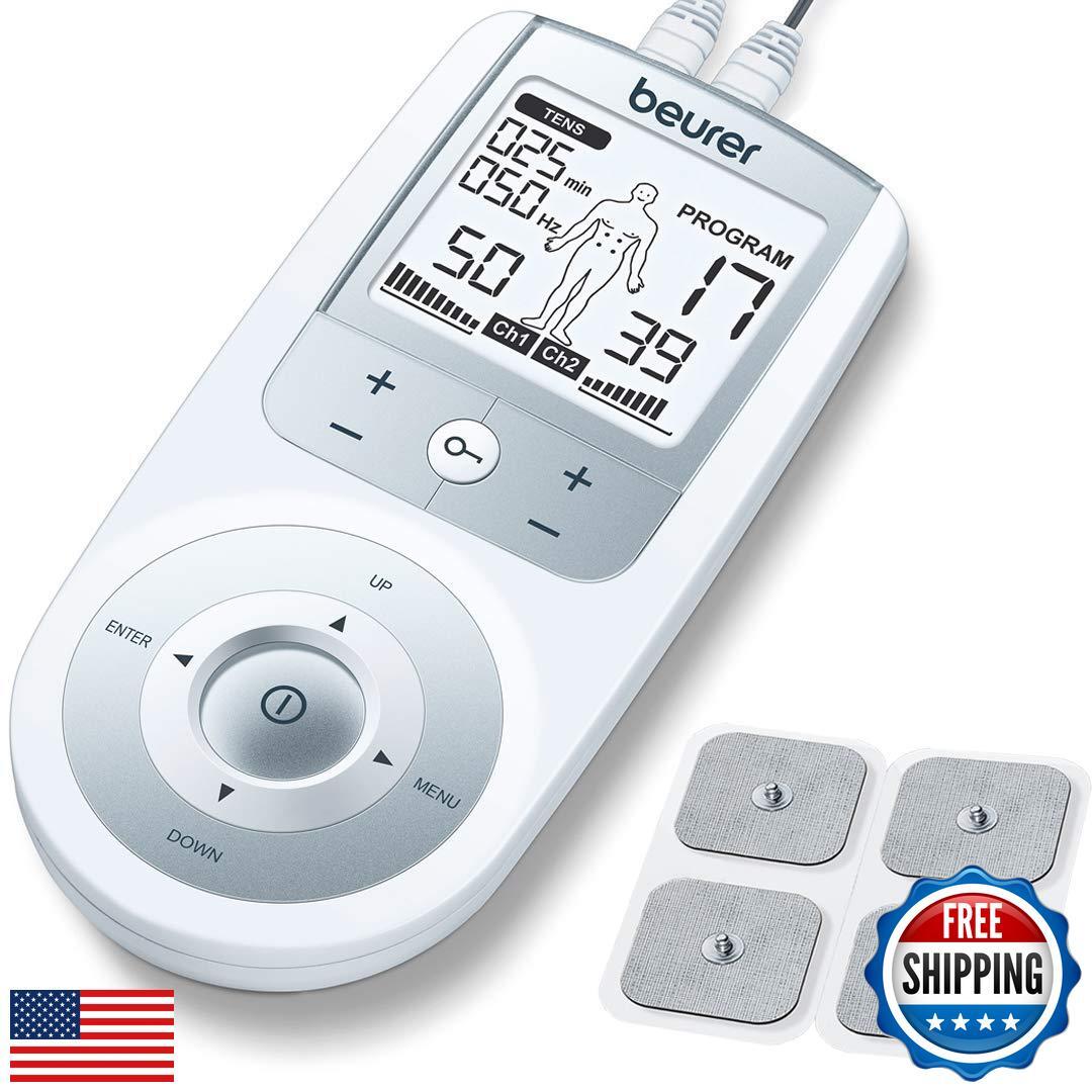 Beurer EM44 TENS Unit Muscle Stimulator with 50 Intensity Levels for Muscle P