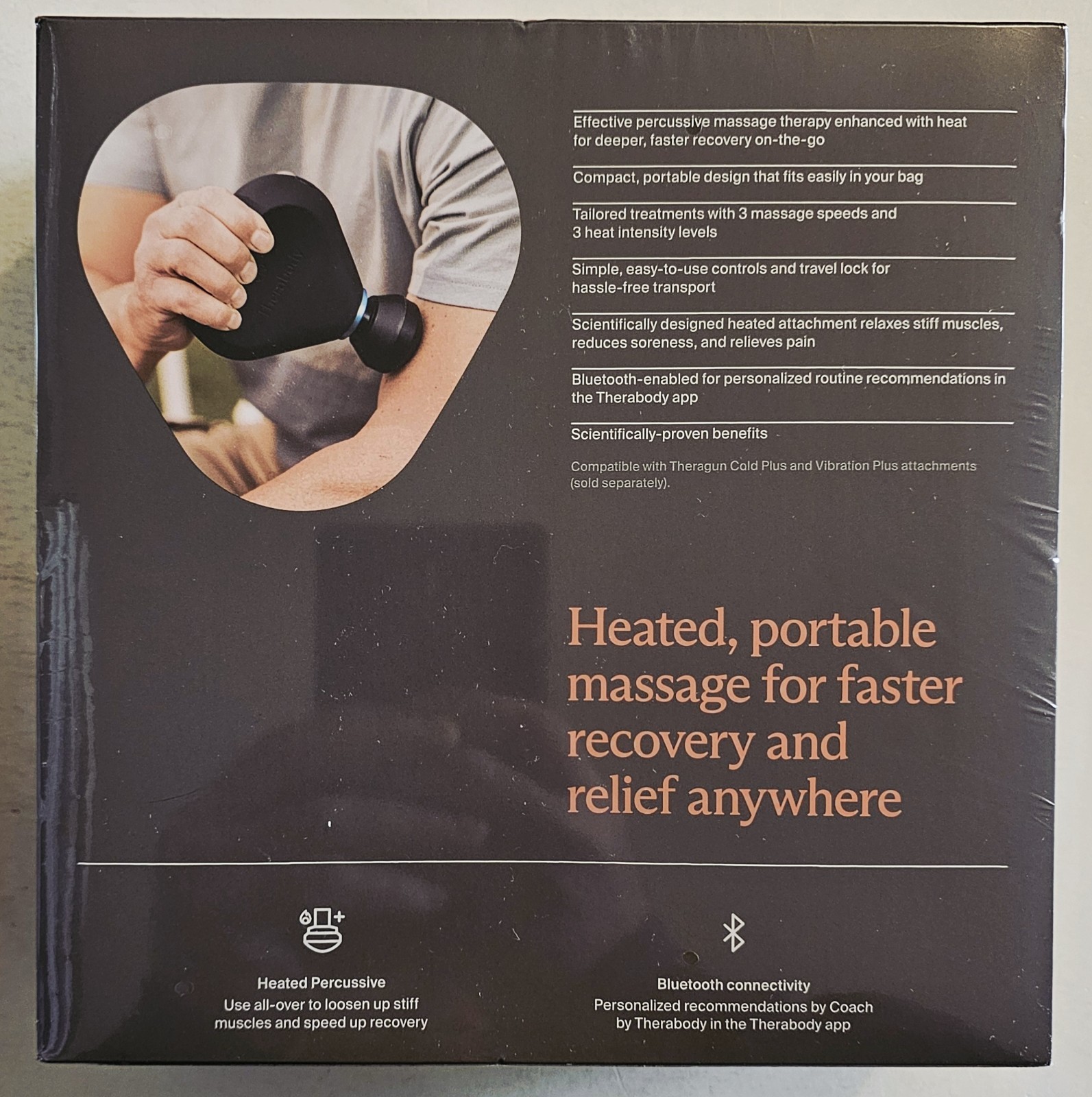 THERABODY THERAGUN MINI PLUS HEATED TRAVEL-SIZED MASSAGE BRAND NEW FAST SHIPPING