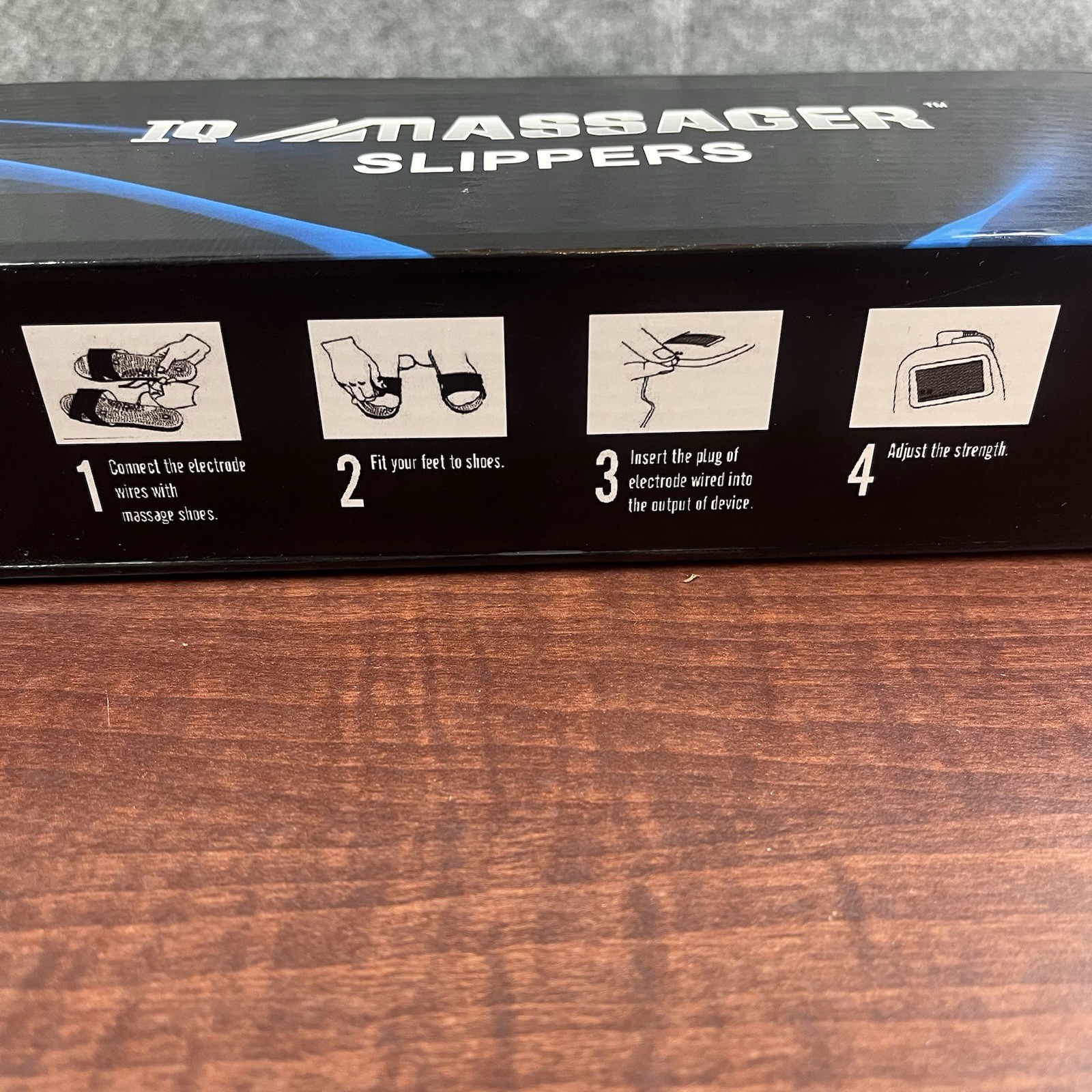 IQ Technologies Massager Slippers for Socksto Tens Device Authentic NIB