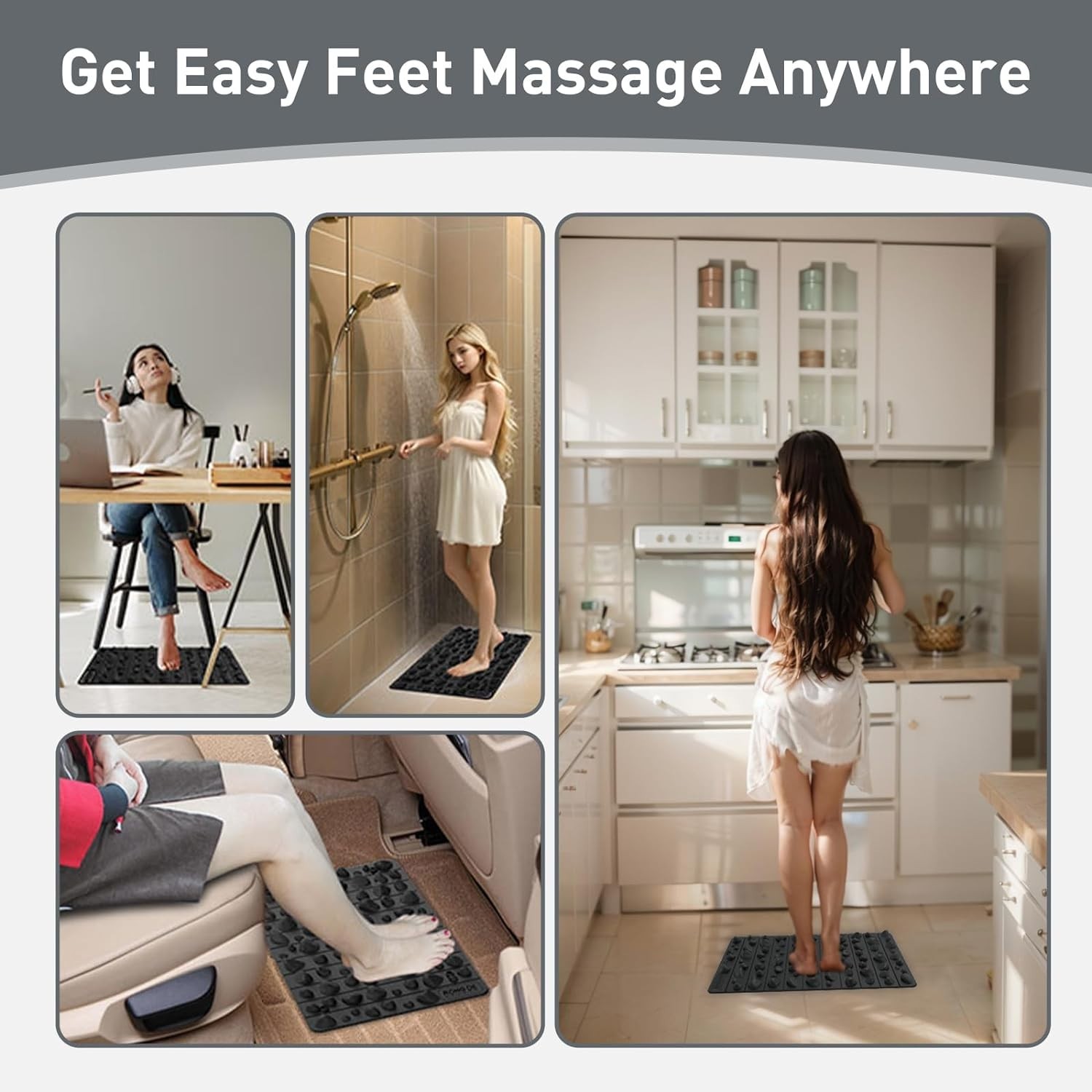 Compact and Portable Foot Massage Pad with Anti-Slip Safety Features