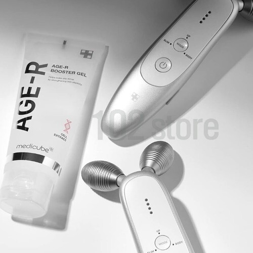 Medicube Age-R Derma Shot Face Massager + Booster Gel Serum +Stand -Fedex Track
