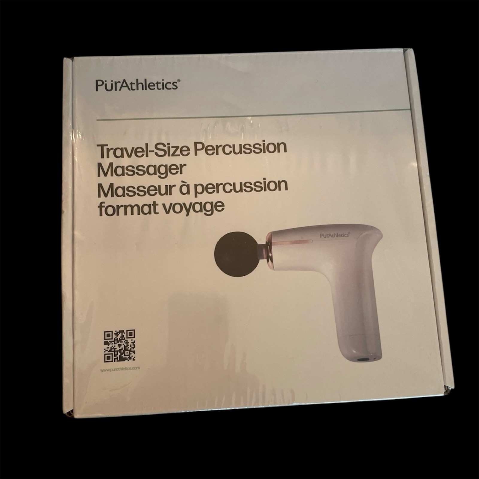 PurAthletics Mini Percussion Massager Rechargeable Travel Size – 5 Heads New