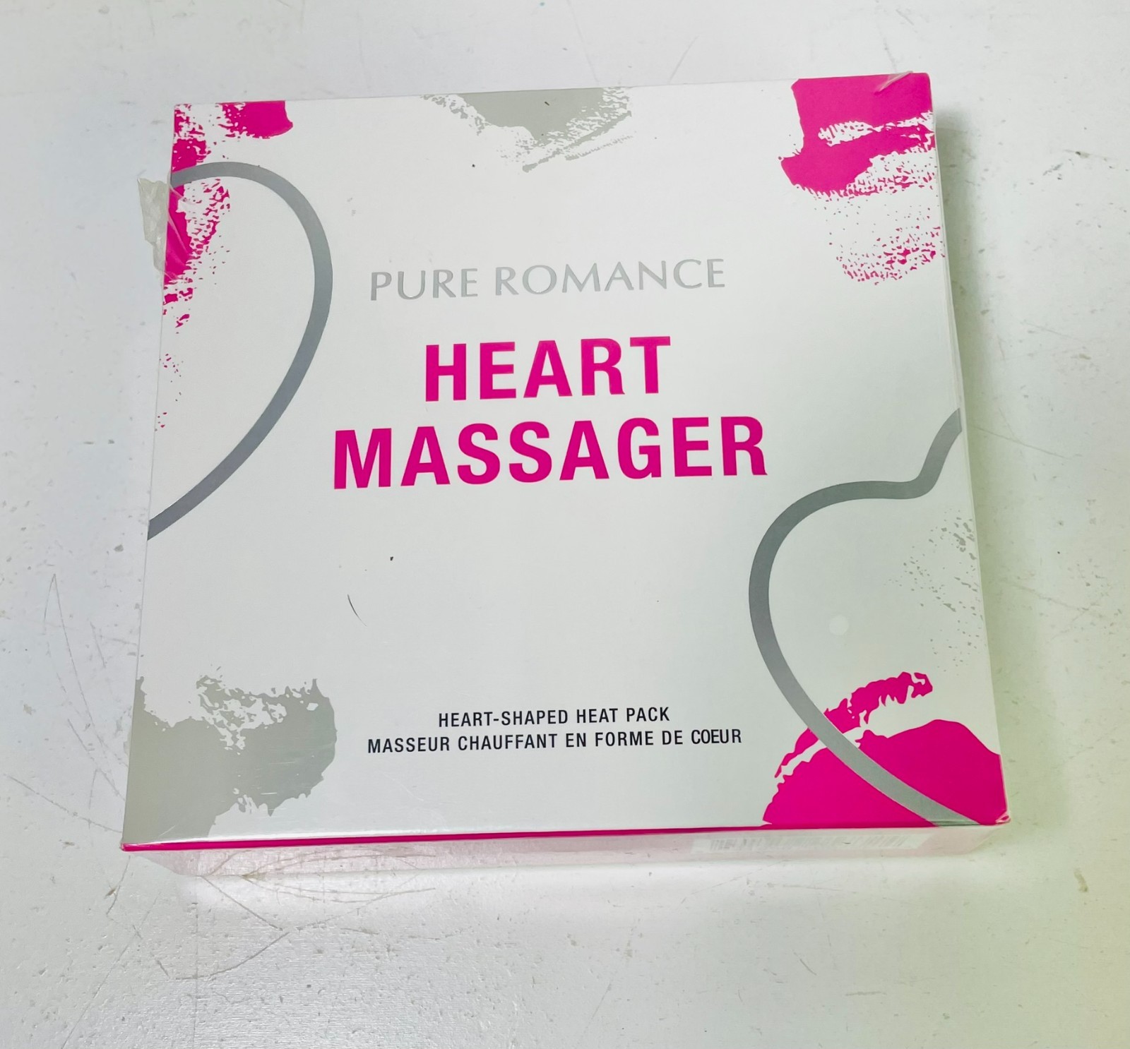 Pure Romance- Heart Massager – Heart Shaped Heat Pack – Reuseable – New – Sealed