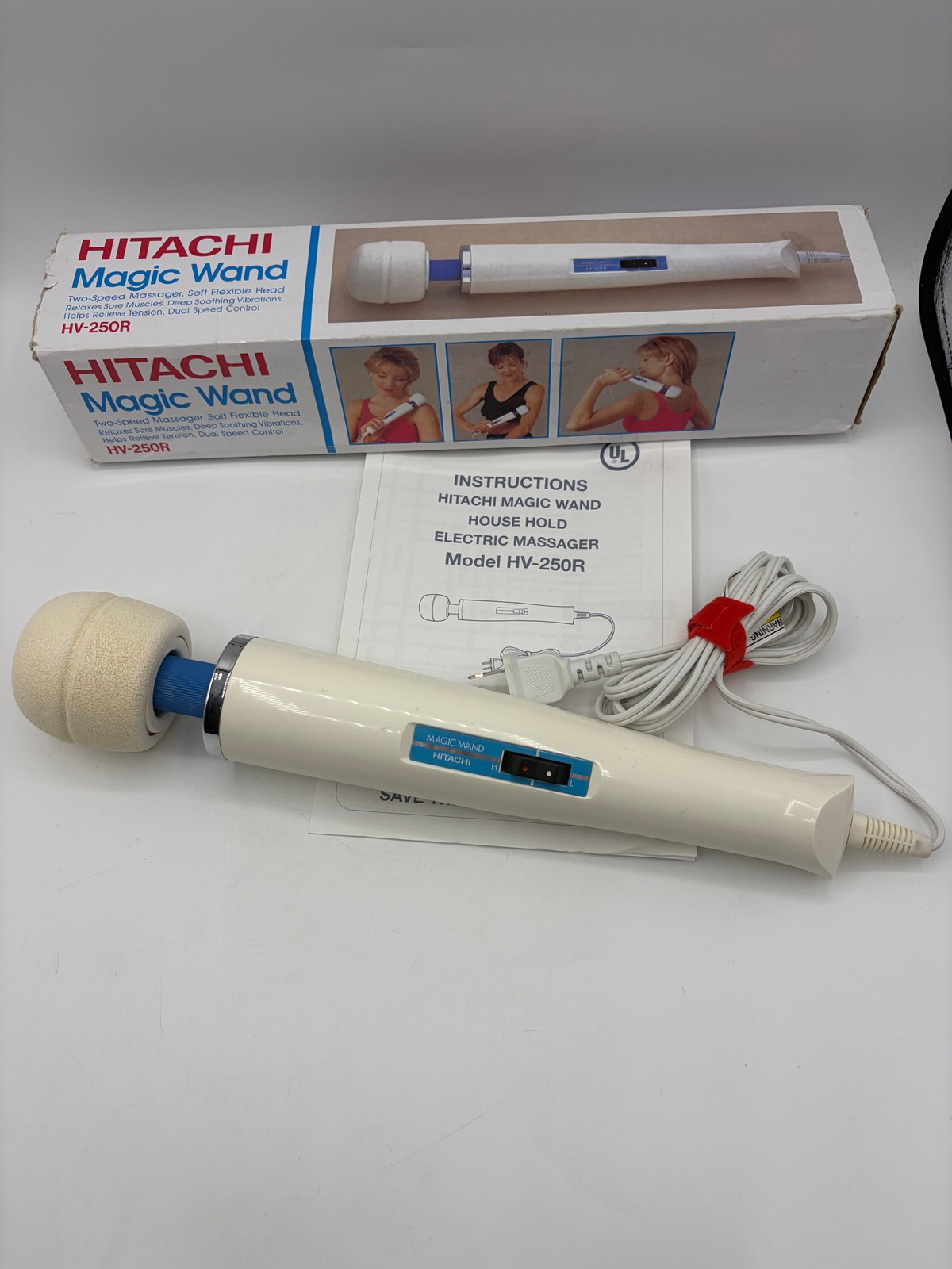 Hitachi Magic Wand Original Vintage Personal Massager HV-250R Two Speed Bs329