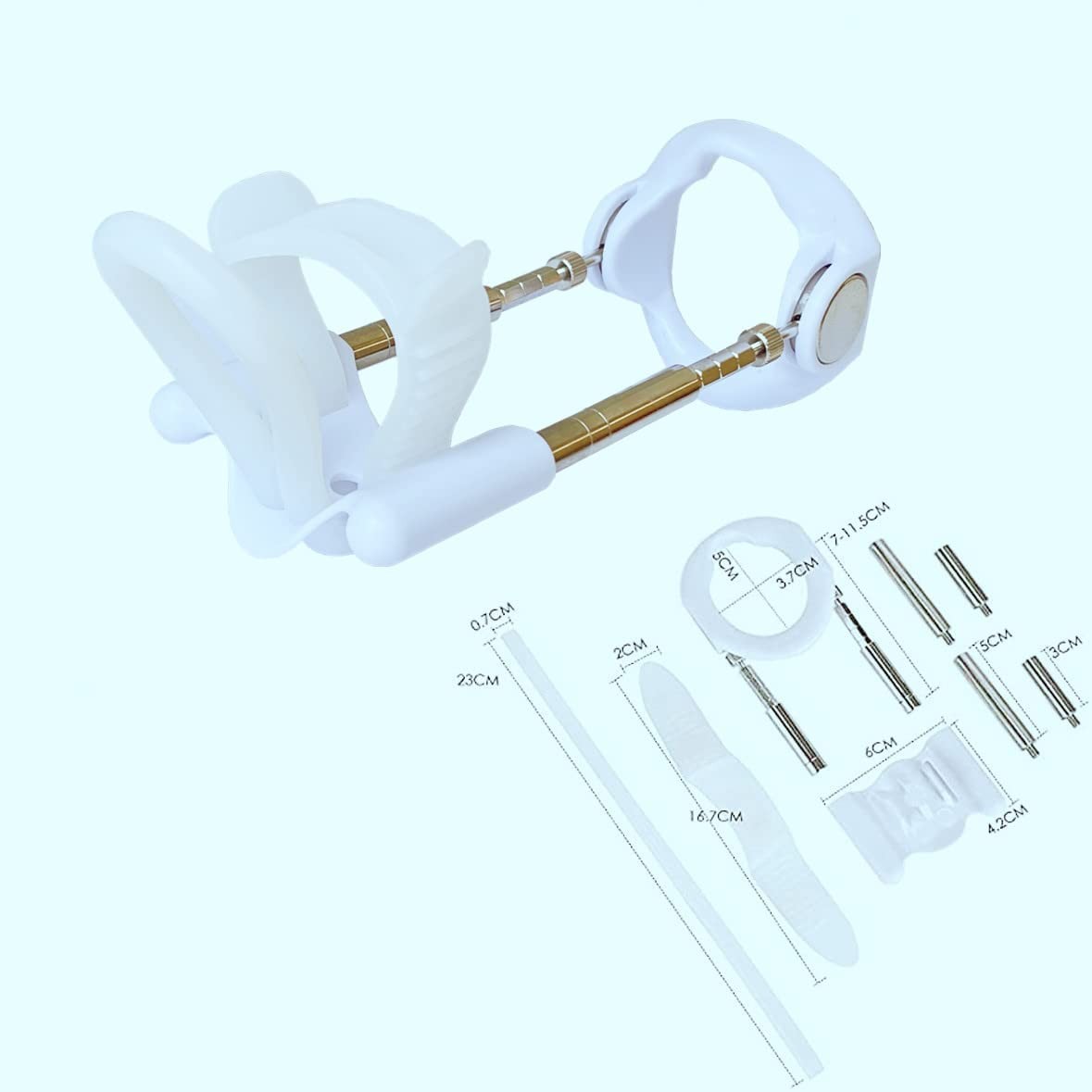 White penile Traction Device Effective Enlargement Stretching