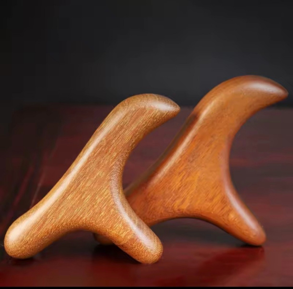 Sandalwood Gua Sha Massage Tool Neck Foot Trigger Point Therapy Stick.