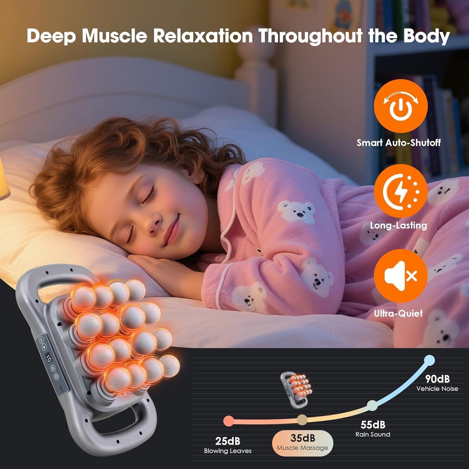 16 Head Massage Gun Deep Tissue Muscle Therapy Percussion Messager Relief Back
