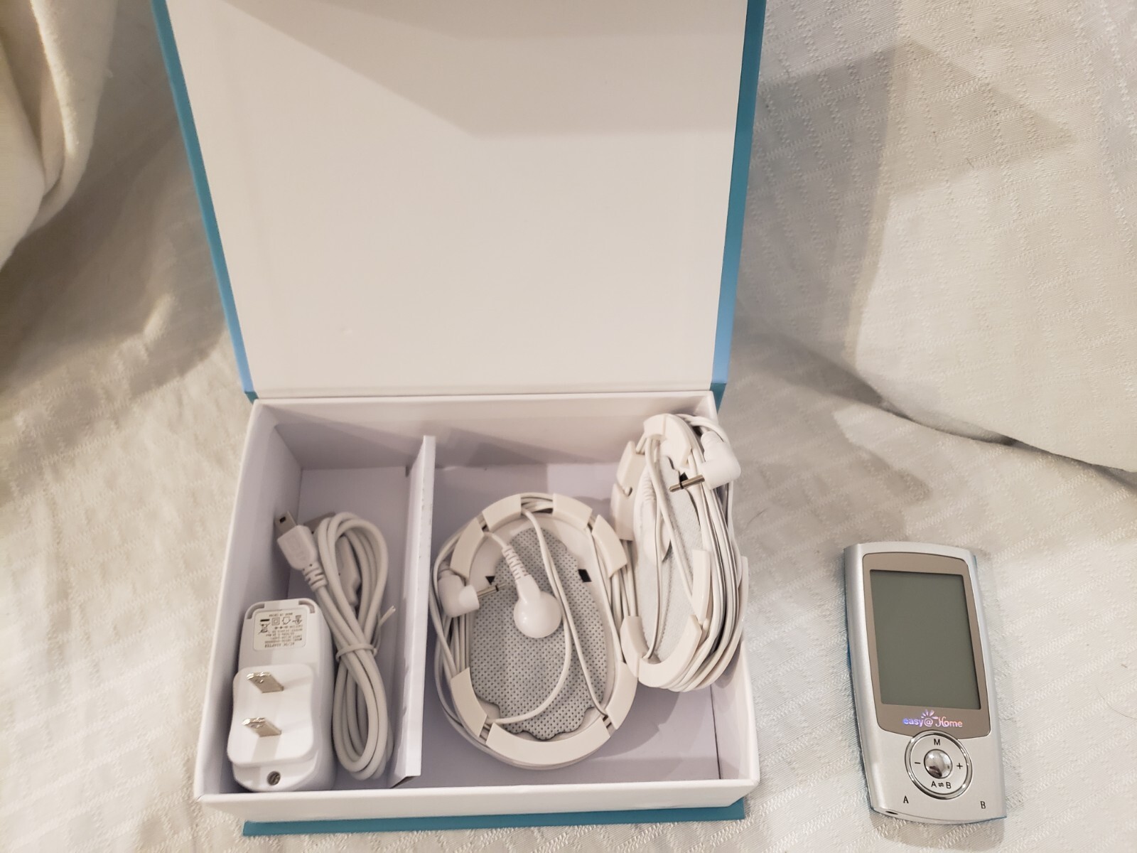 Easy @ Home Rechargeable Tens Unit Muscle Stimulator, Electric Pain Relief Pulse