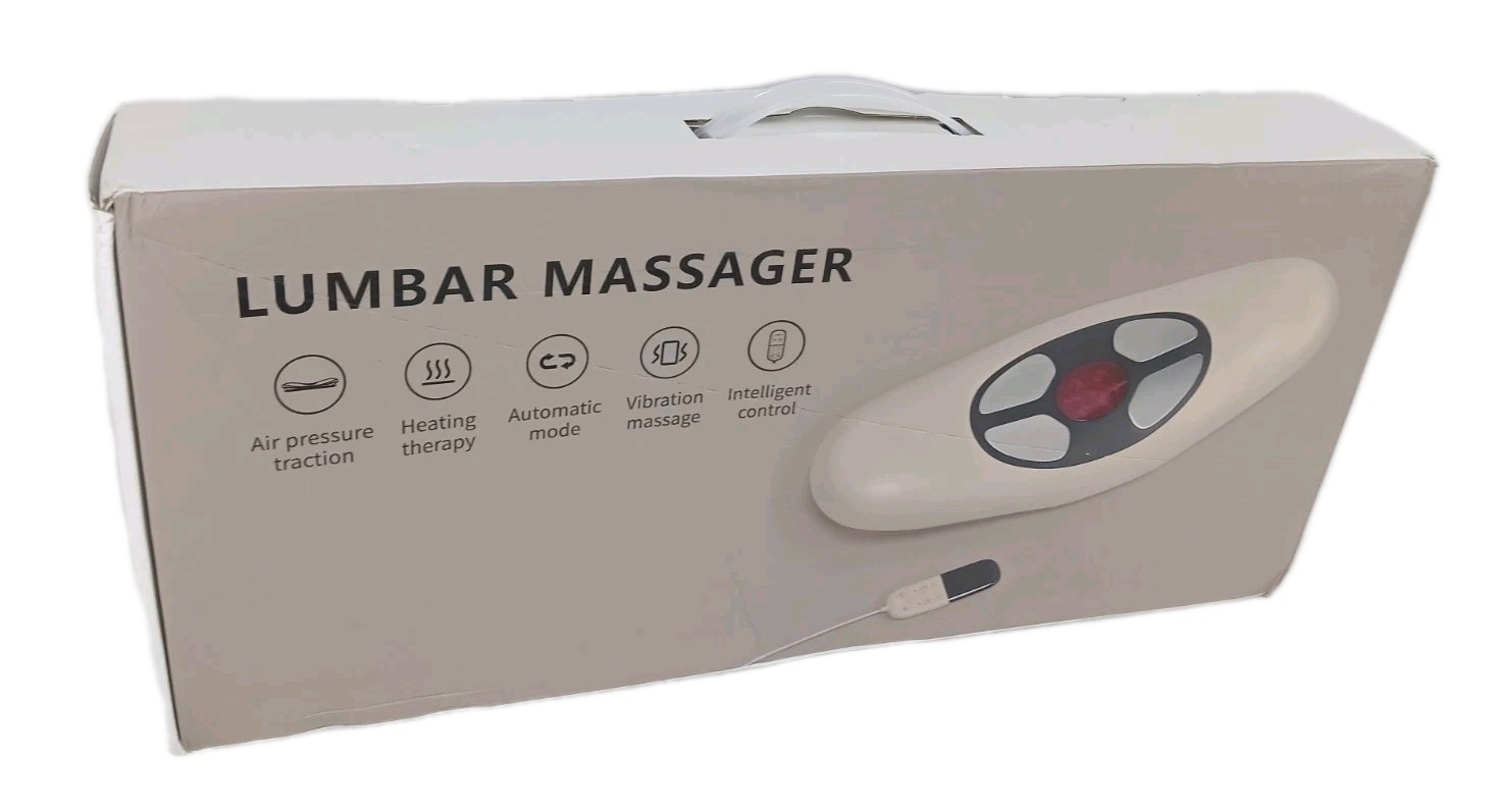 Multi Therapy Lumbar Back Heating Massager with Controller Beige JA-W3D