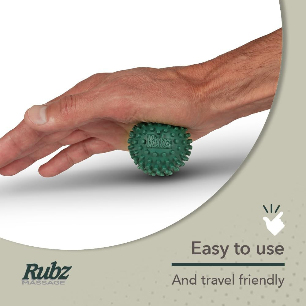 Foot Rubz Hand & Back Massage Ball – Relieve Pain from Plantar Fasciitis, Tight