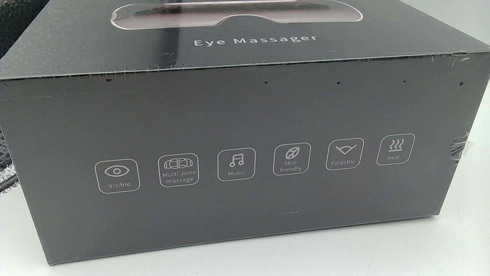 Llano Brown Eye Massager With Heat, Visible Heated Eye Mask With Bluetooth
