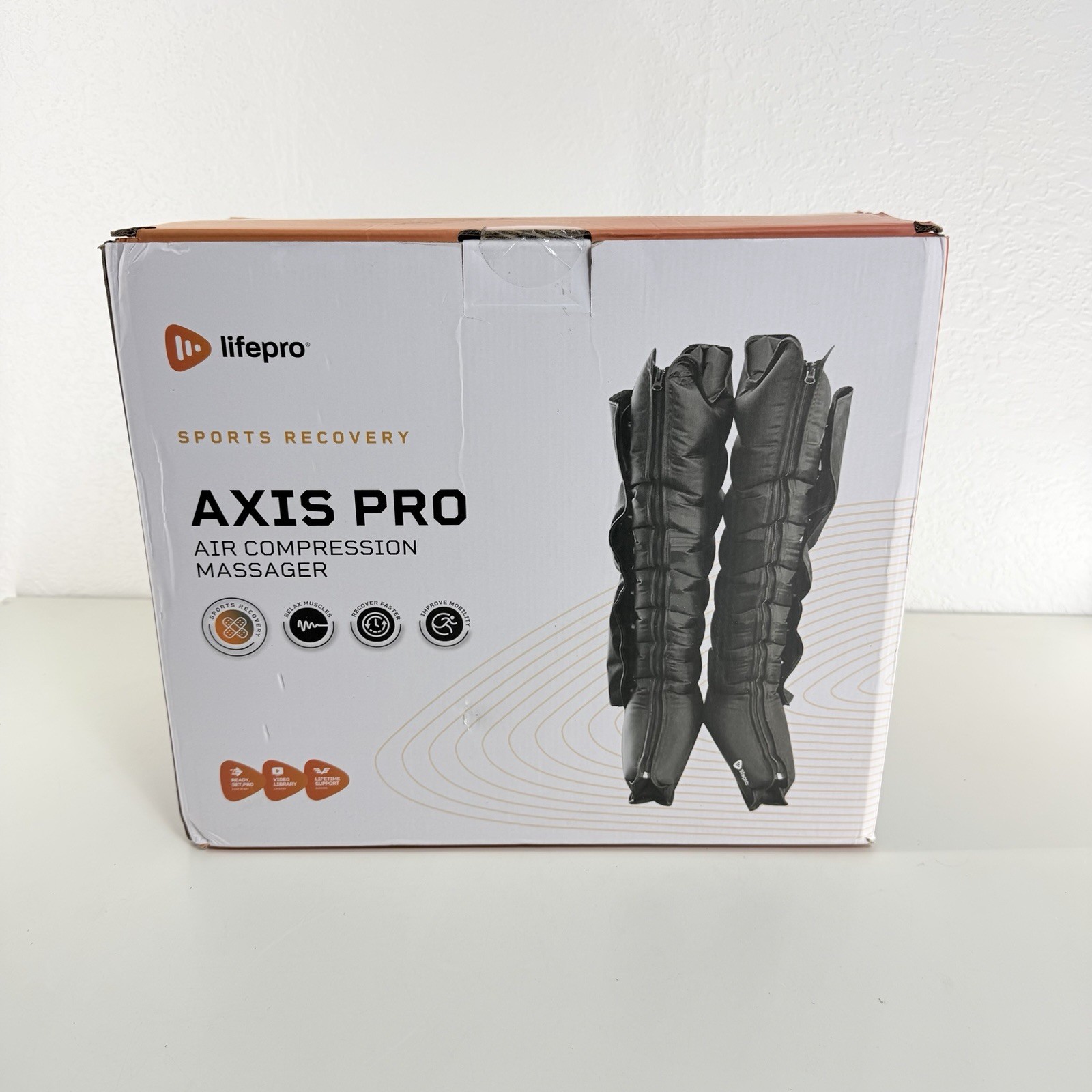 LifePro Axis Pro Air Compression Leg Massager – Black Brand New SEALED