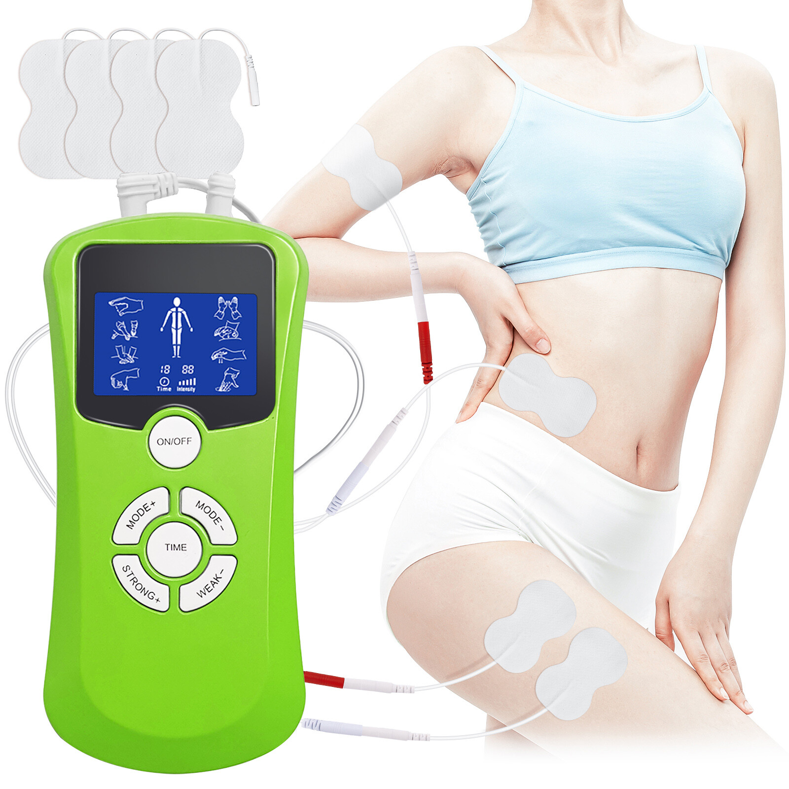 TENS UNIT Electronic Pulse Massager Muscle Stimulator Promote Blood Circulation